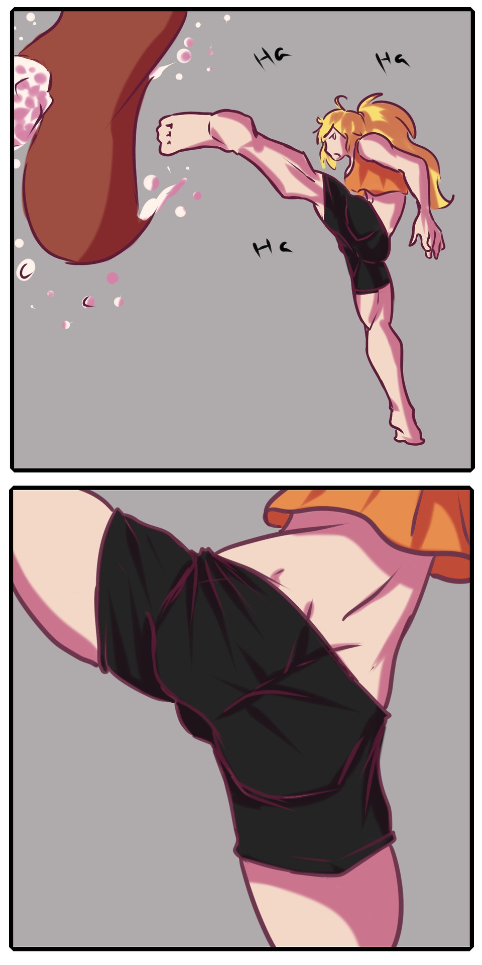 Gym's Bathroom Fun Times porn comic picture 2