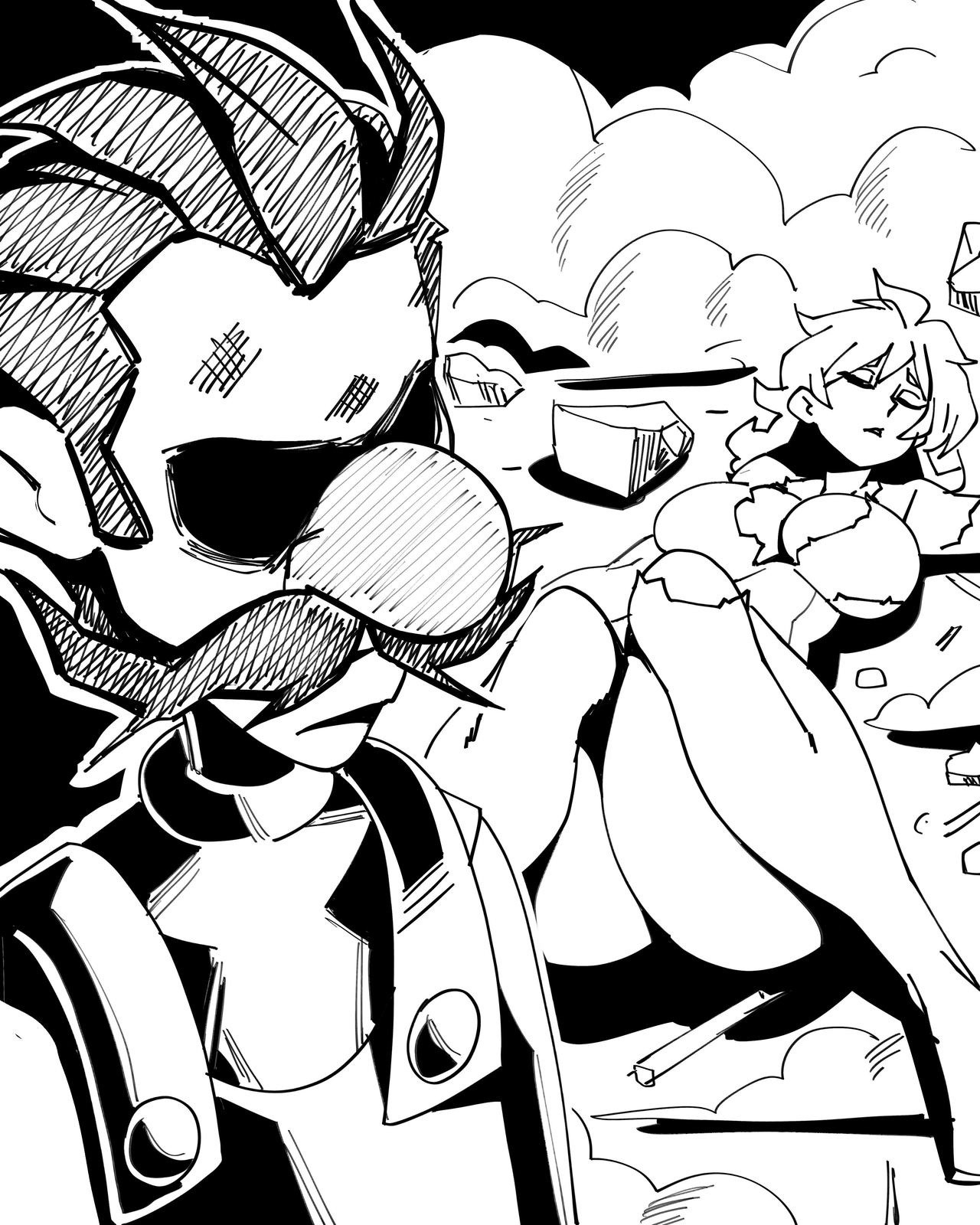 Inktober 2 - Luigi's Mansion hentai manga picture 119