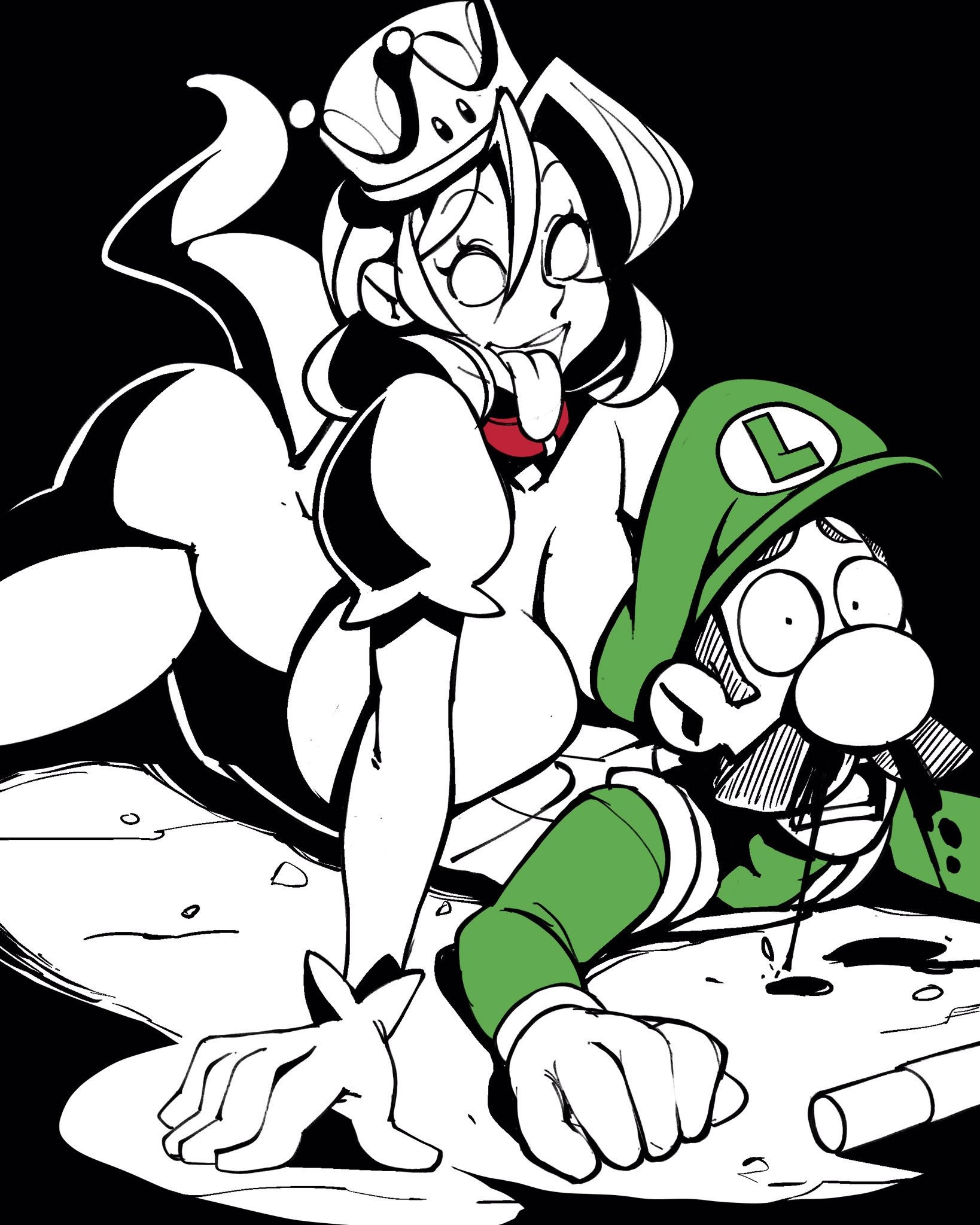 Inktober 2 - Luigi's Mansion hentai manga picture 14
