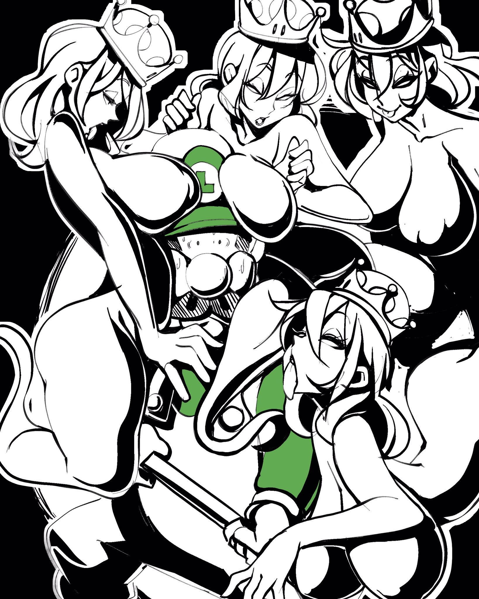 Inktober 2 - Luigi's Mansion hentai manga picture 29