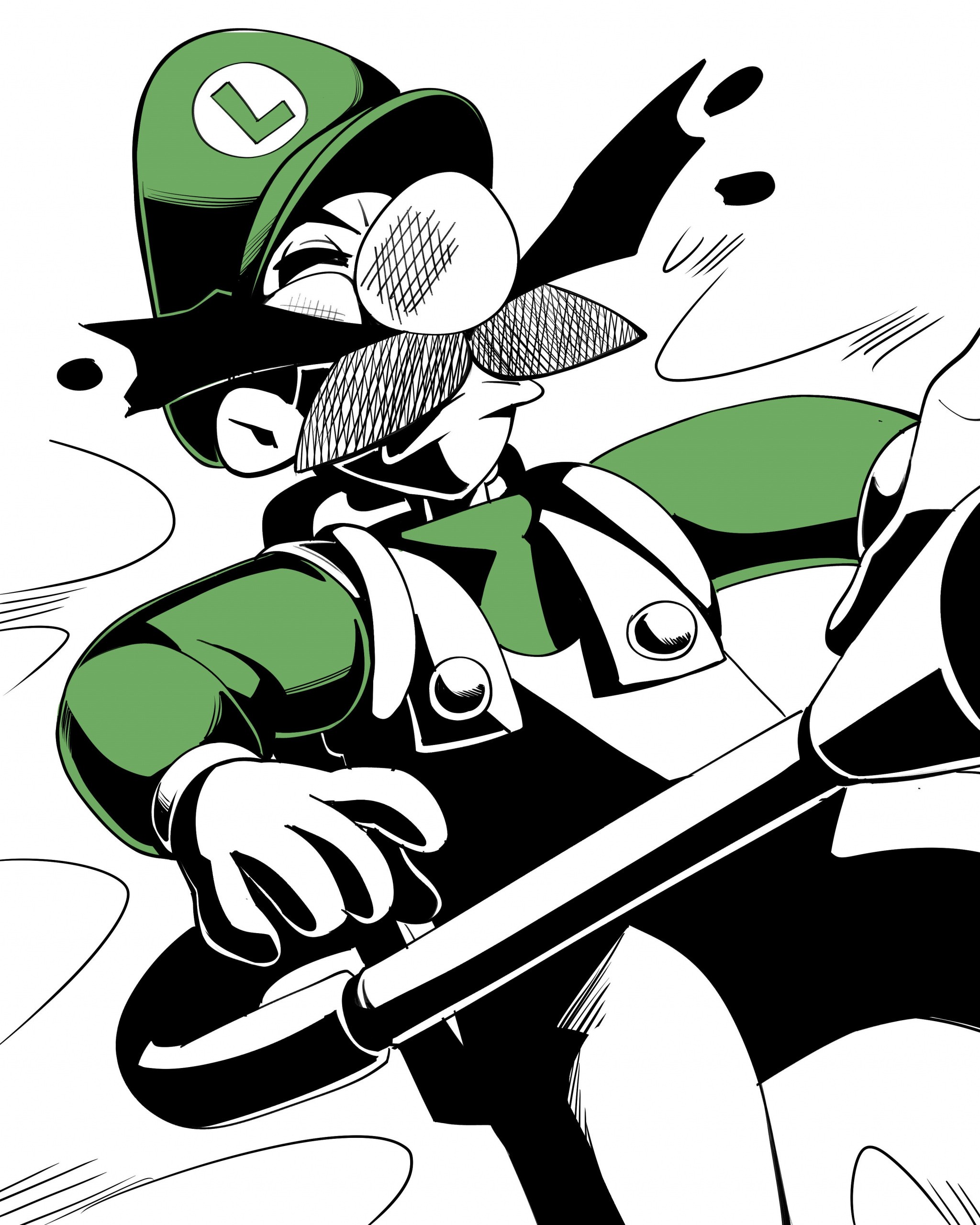 Inktober 2 - Luigi's Mansion hentai manga picture 38