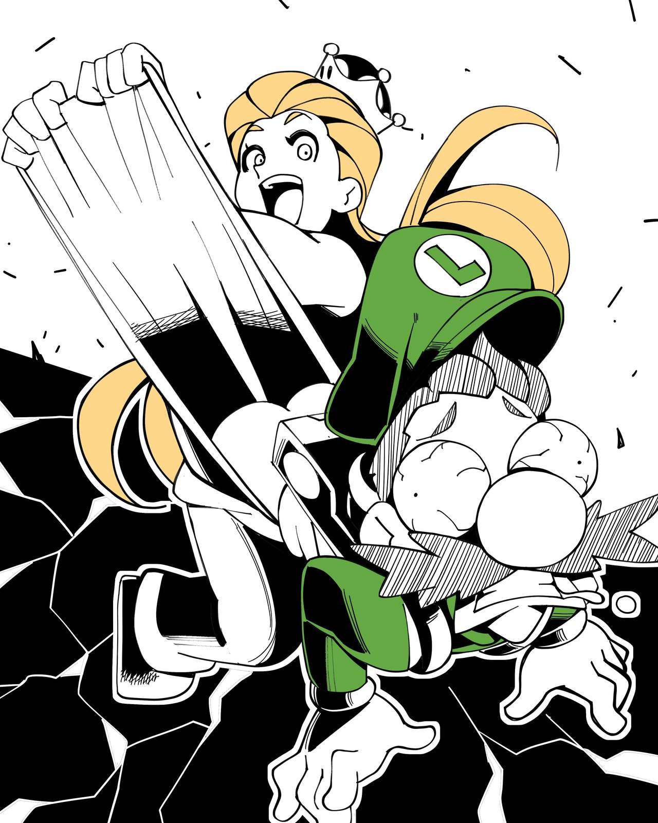 Inktober 2 - Luigi's Mansion hentai manga picture 73