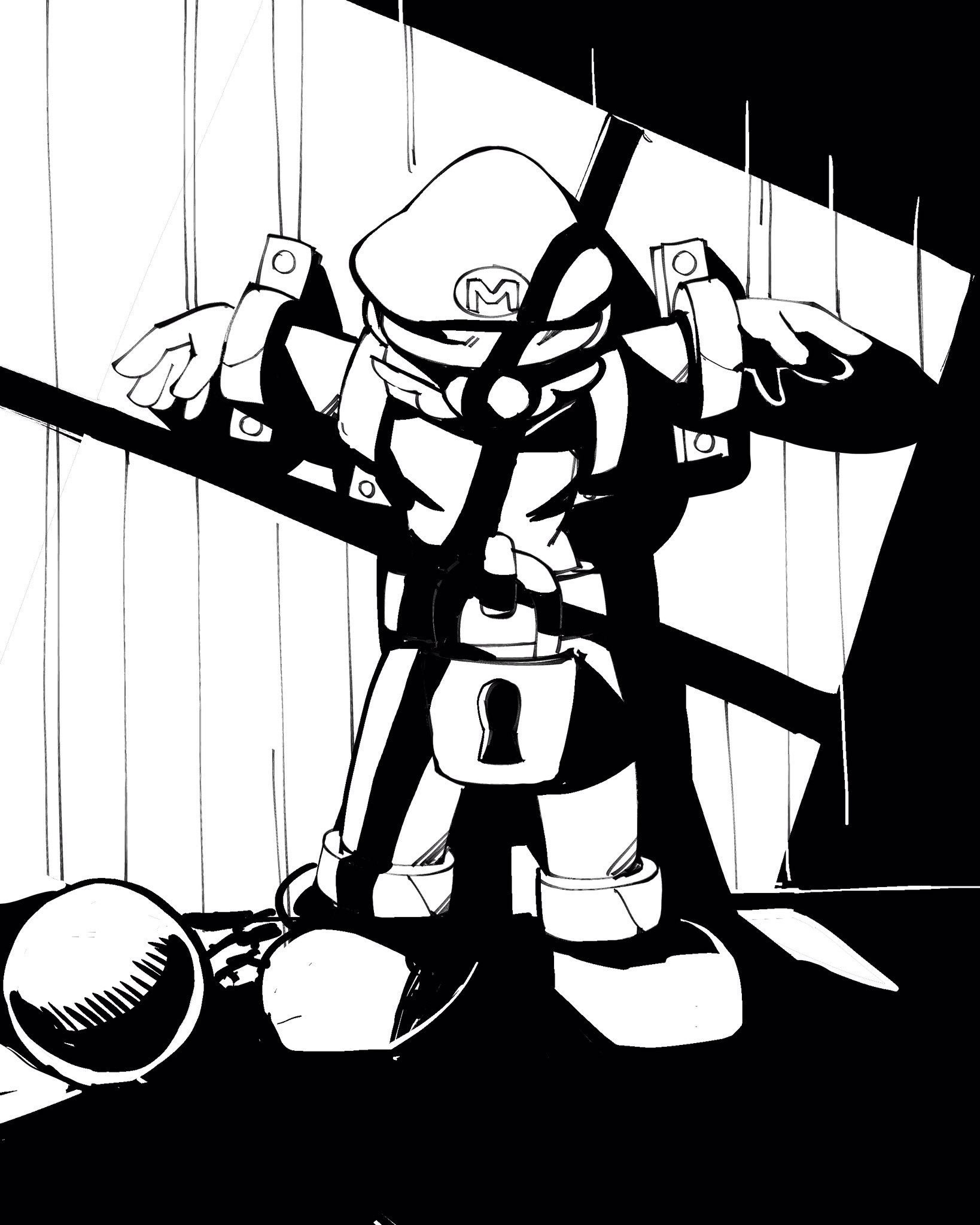 Inktober 2 - Luigi's Mansion hentai manga picture 8