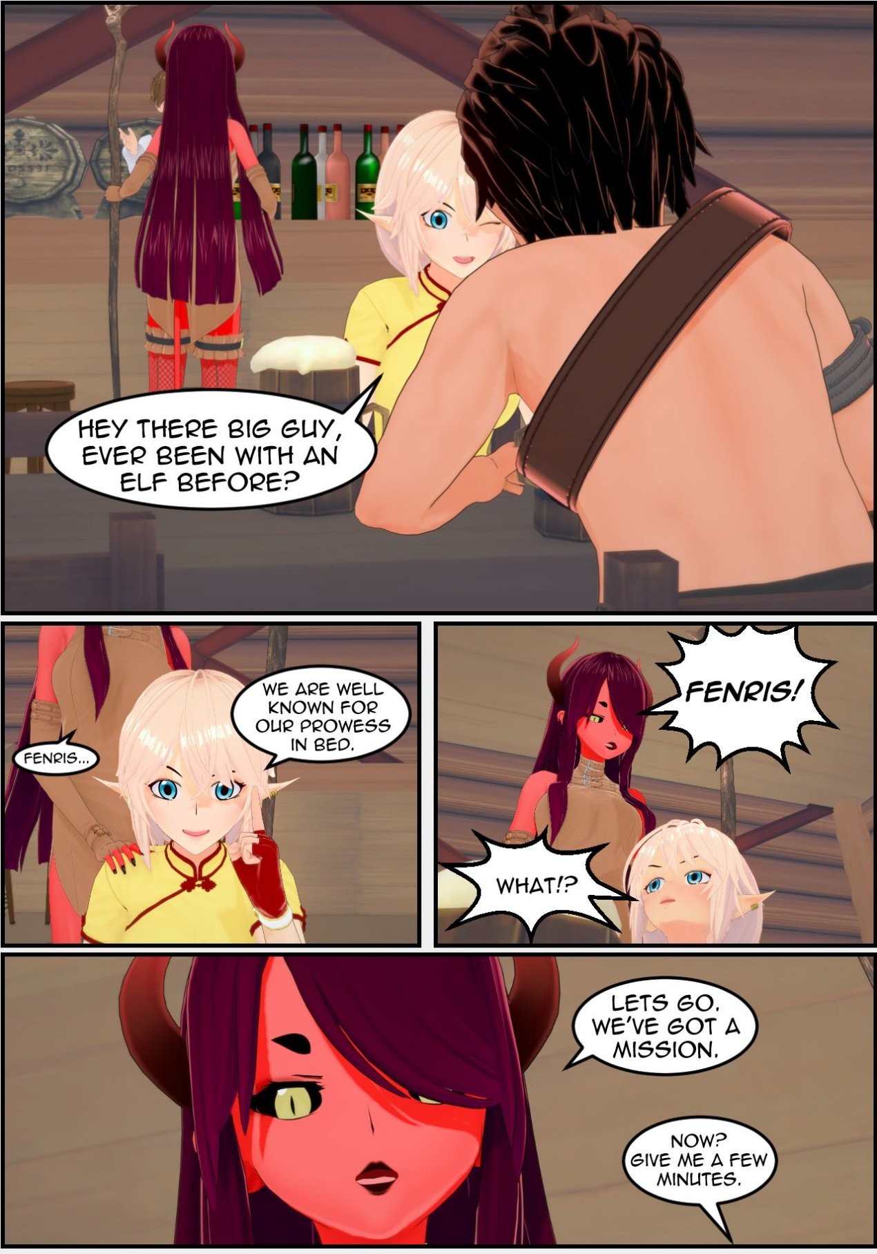 Kiria and Fenris' Adventures porn comic picture 2