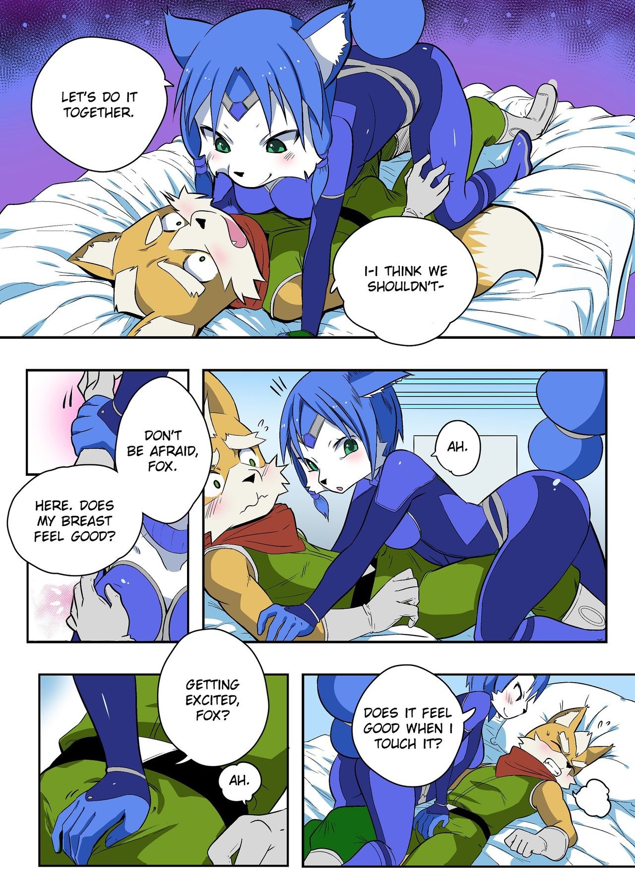 Krystal and Fox porn comic picture 18