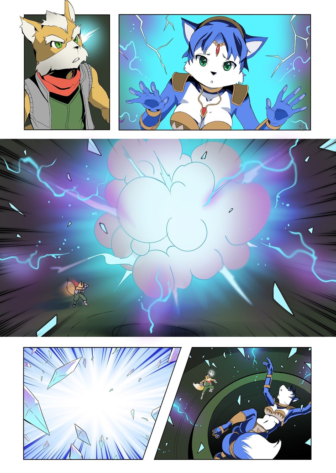 Krystal and Fox porn comic picture 3