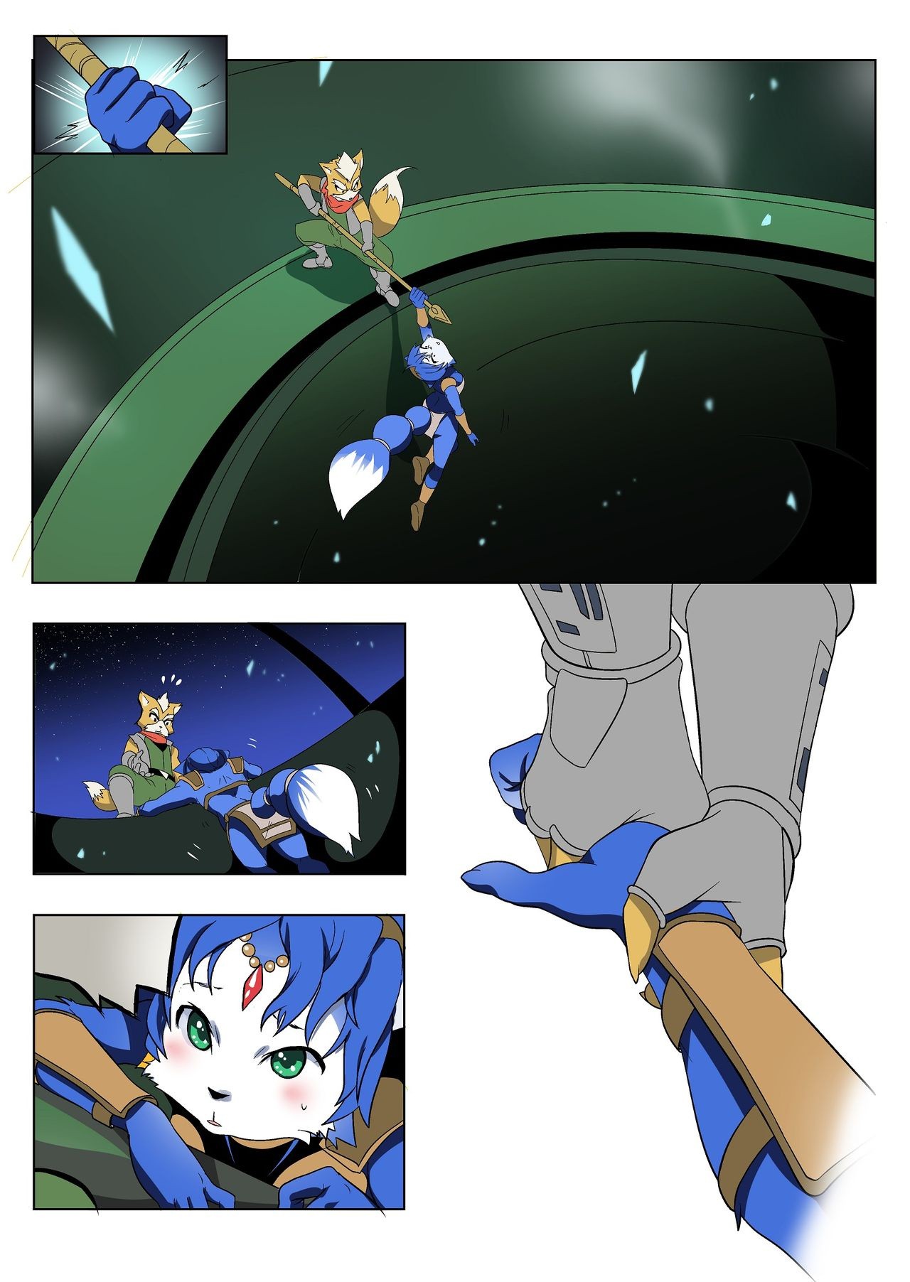 Krystal and Fox porn comic picture 4
