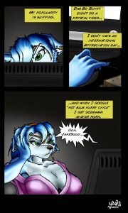Krystal and the Cosplazer porn comic picture 1