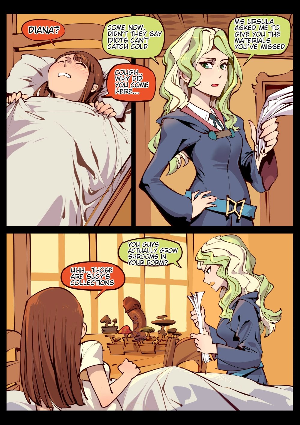 Little witch love porn comic picture 1