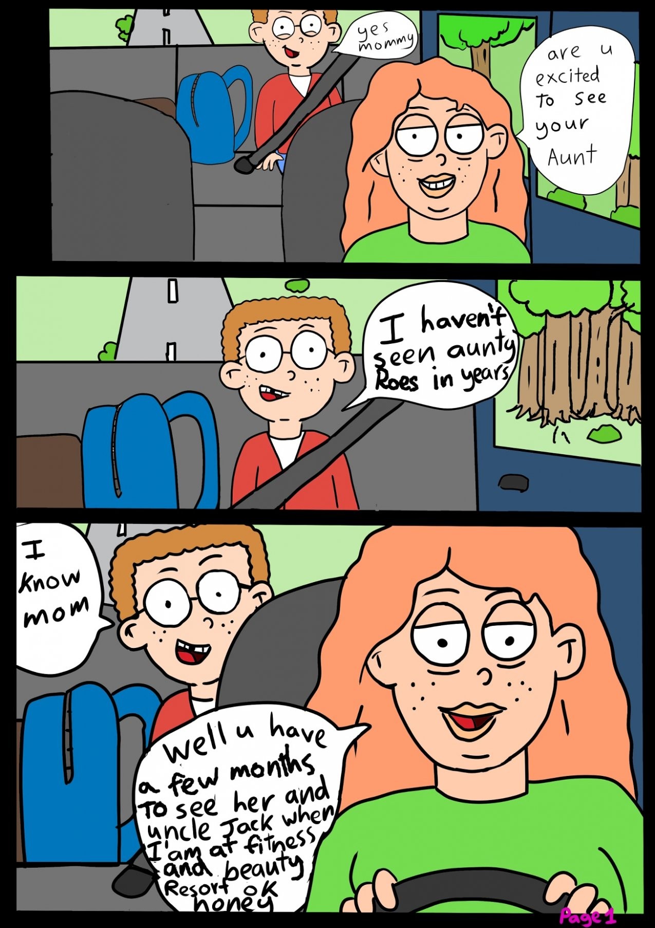Love the family: Staying at my aunt porn comic picture 2