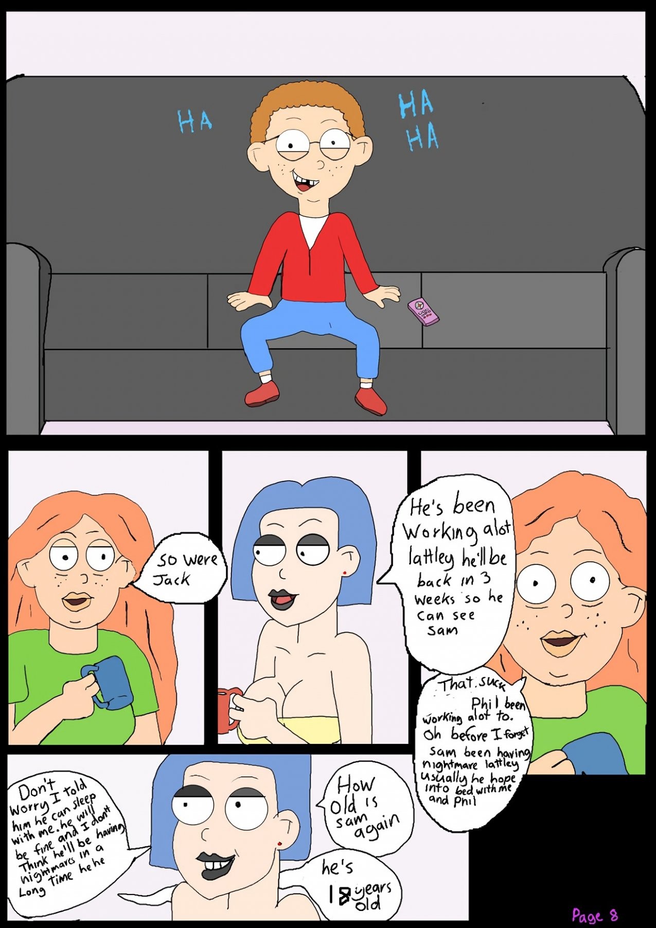Love the family: Staying at my aunt porn comic picture 9