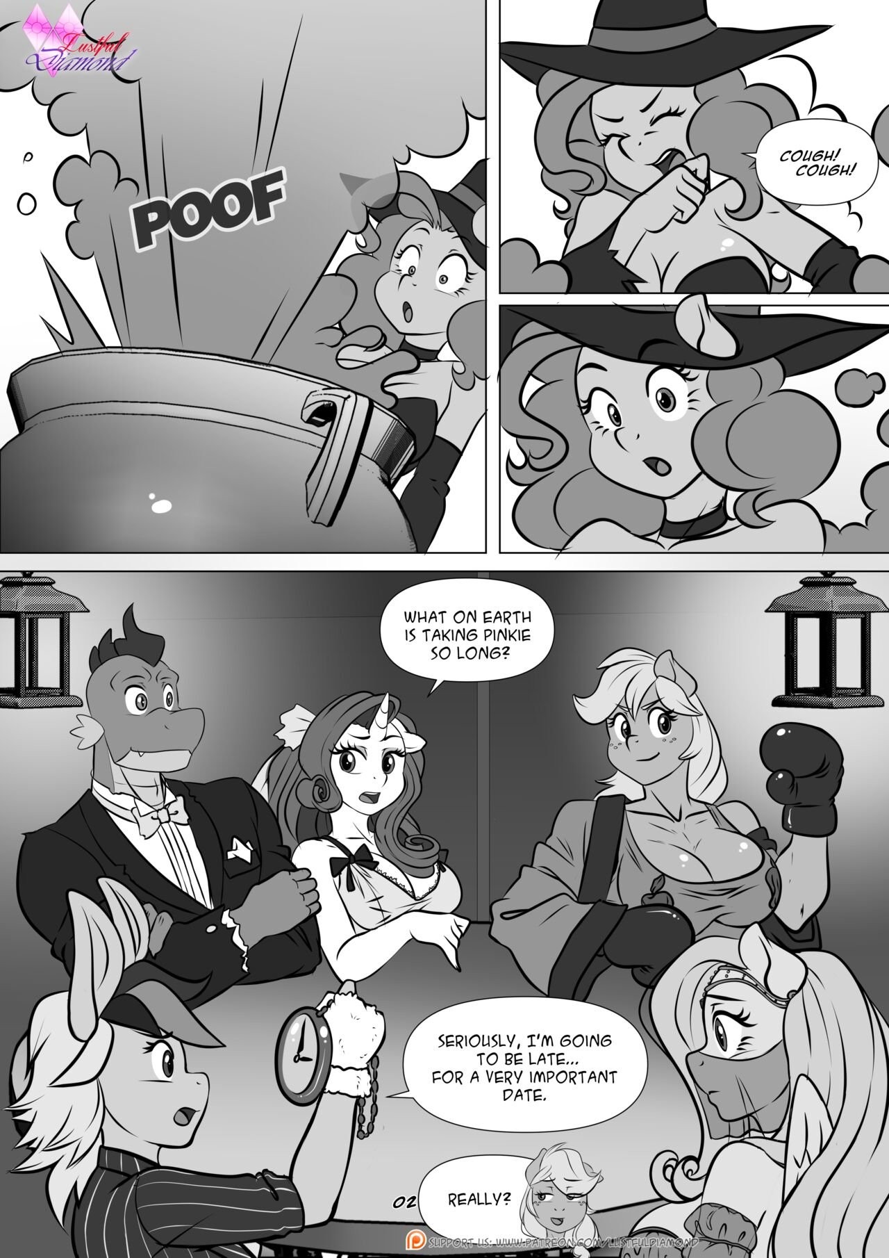 Lustful Diamond - Night of the Living Sex porn comic picture 3