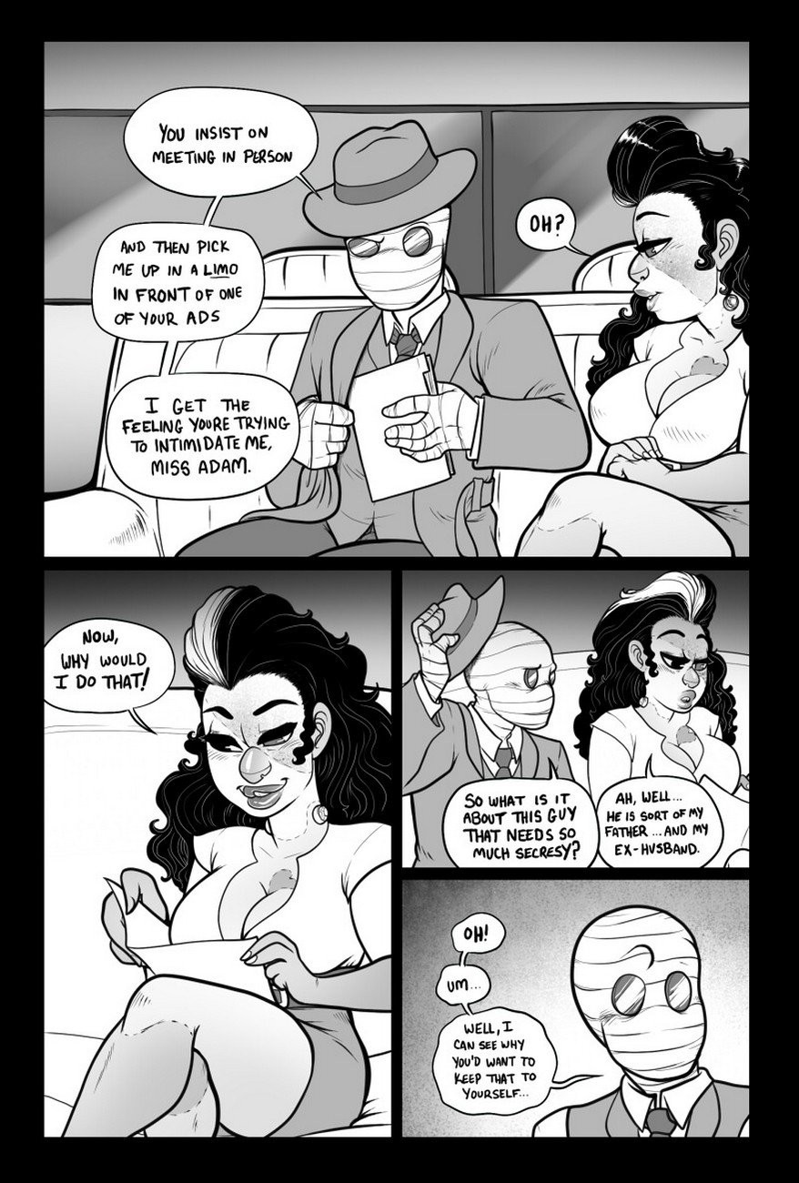 Mr Invisible & The Bride Of Frankenstein porn comic picture 2
