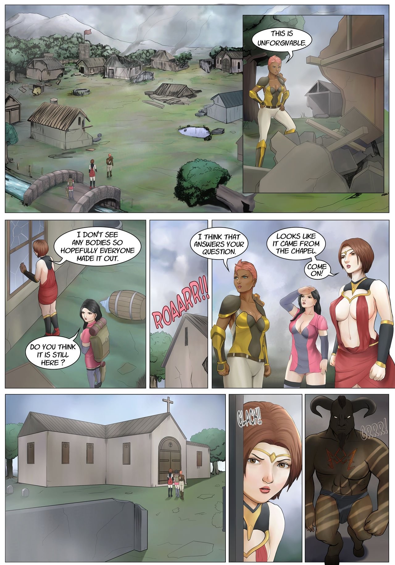 Nun and Bull porn comic picture 5