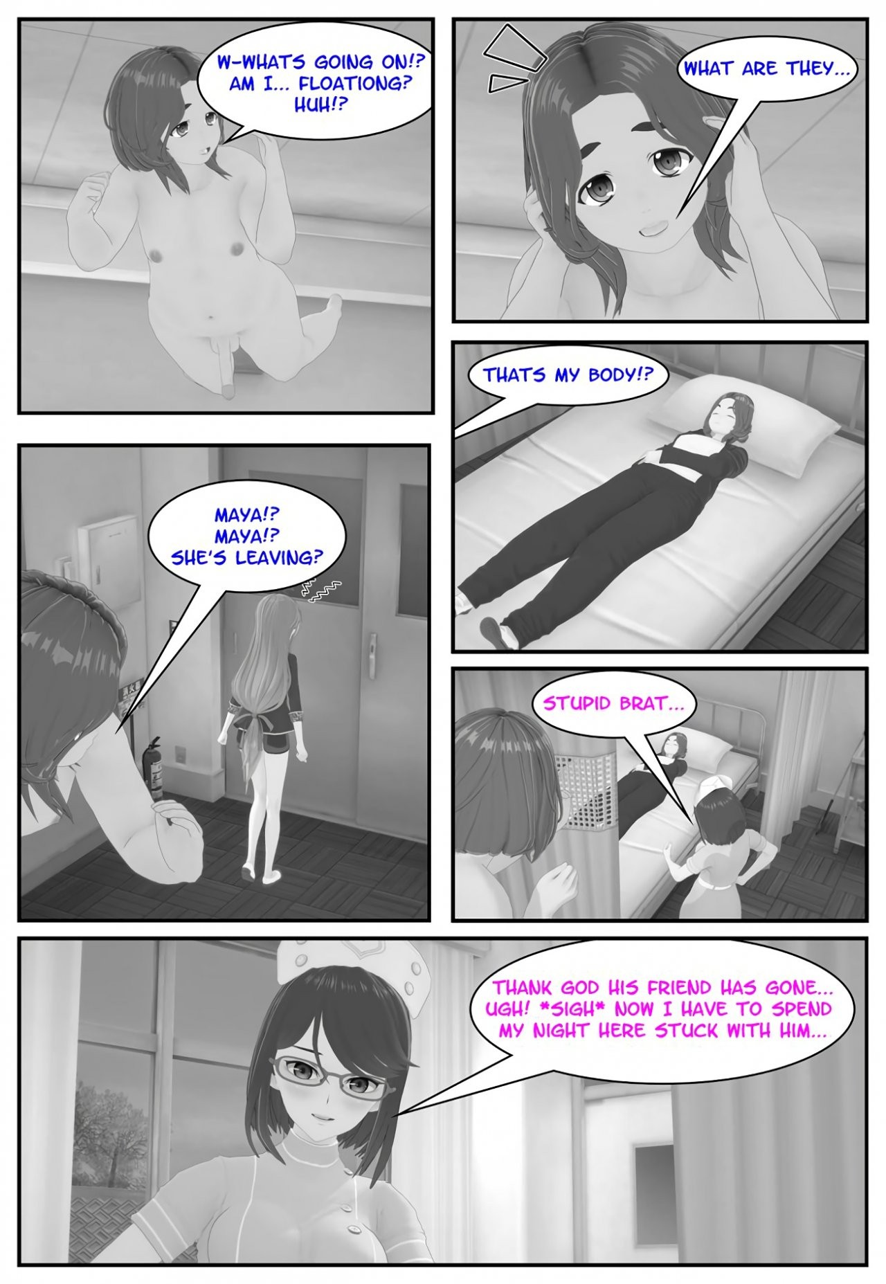 Nurse Nina's night porn comic picture 5