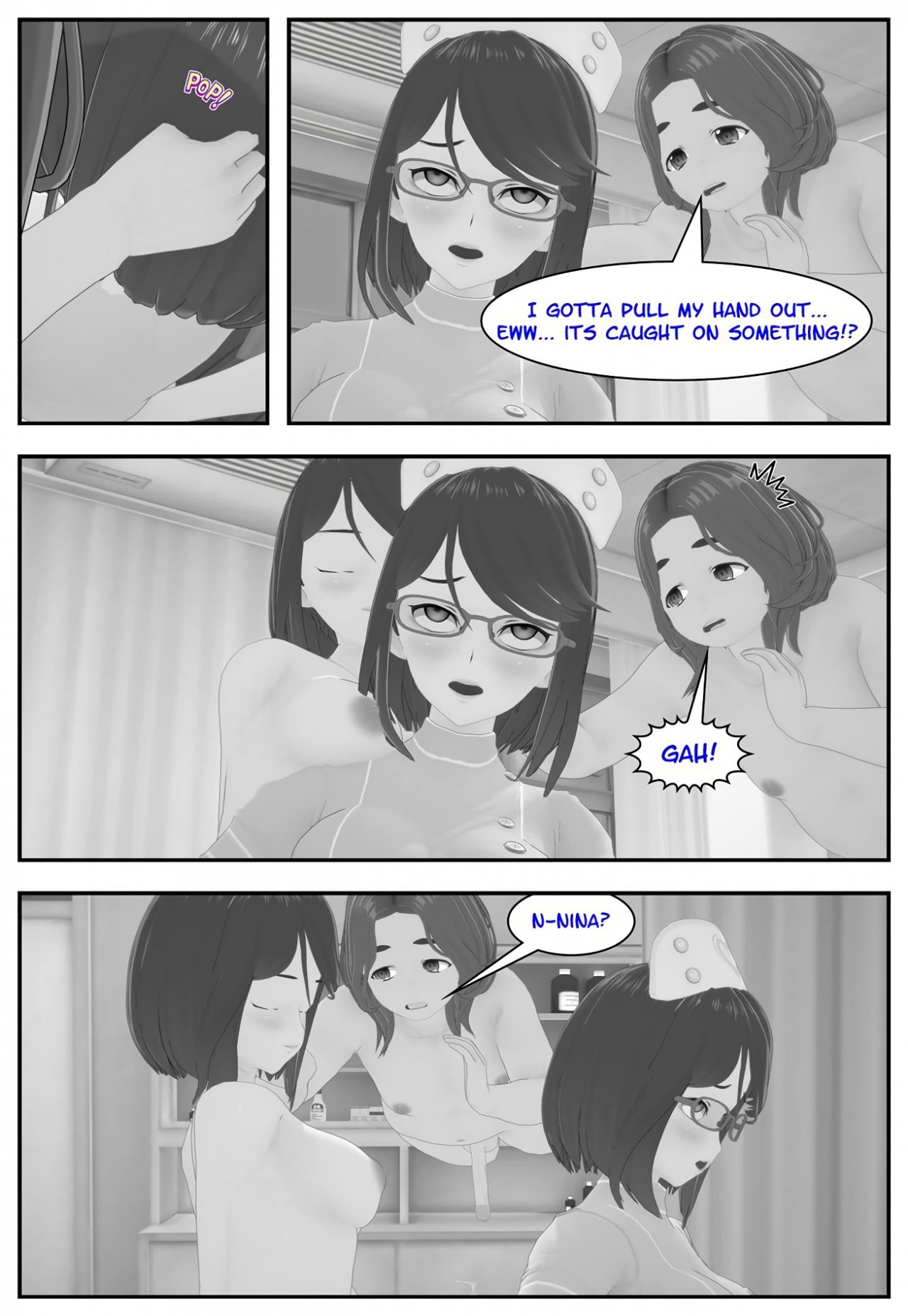 Nurse Nina's night porn comic picture 8