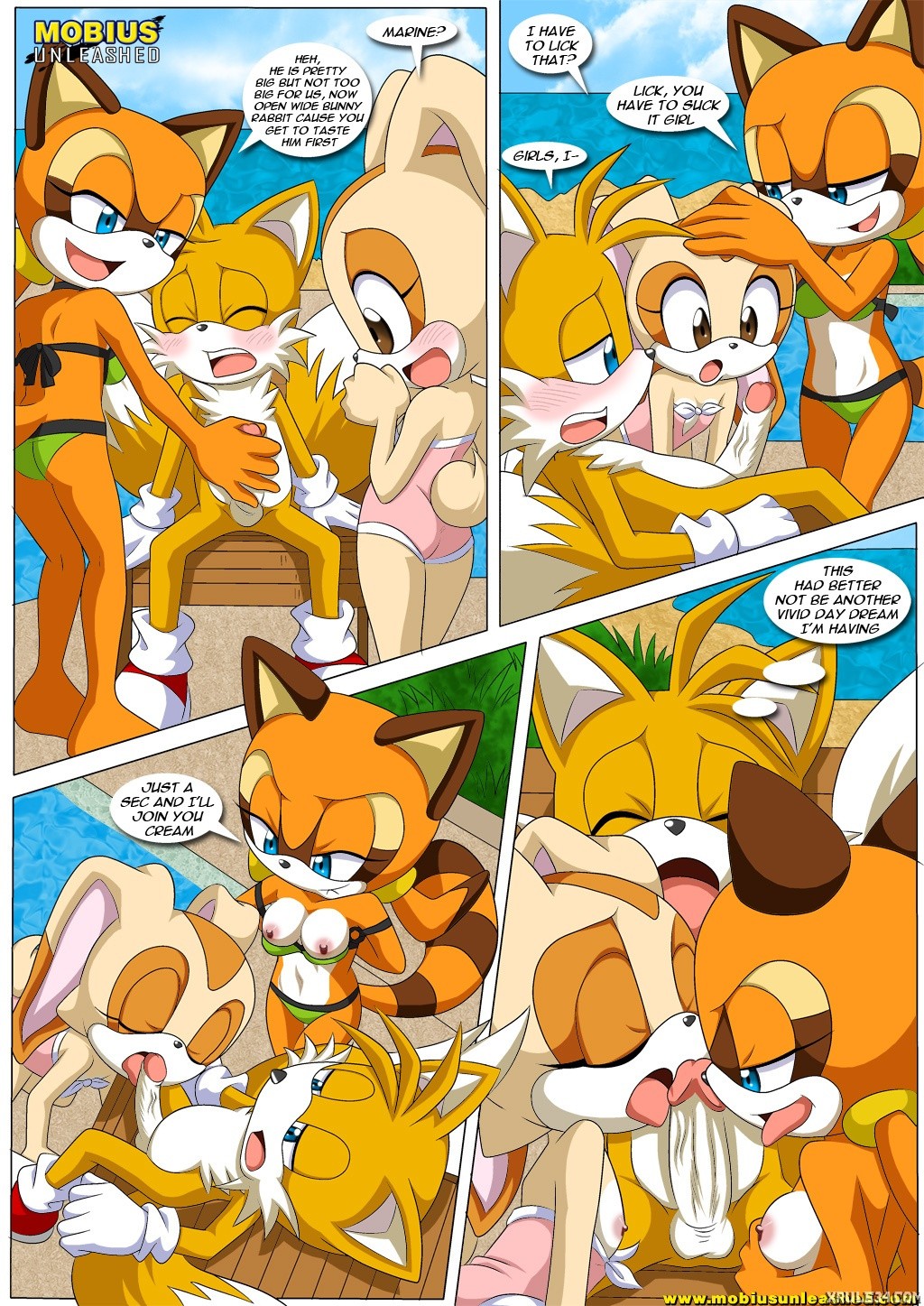 Poolside Fun porn comic picture 4