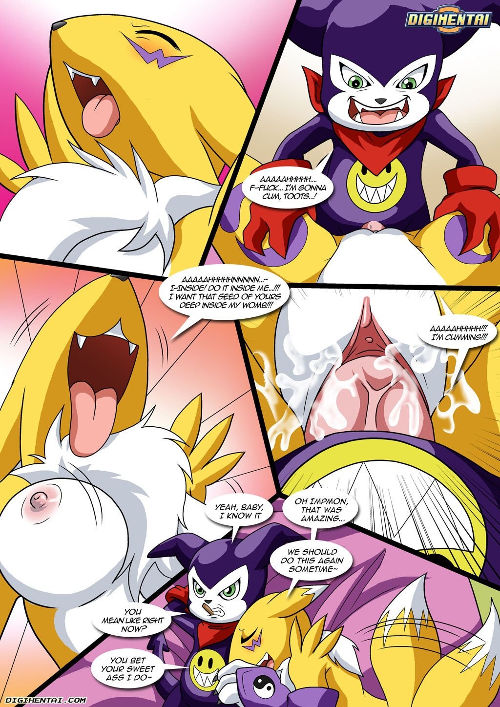 Renamon's First Time porn comic picture 18