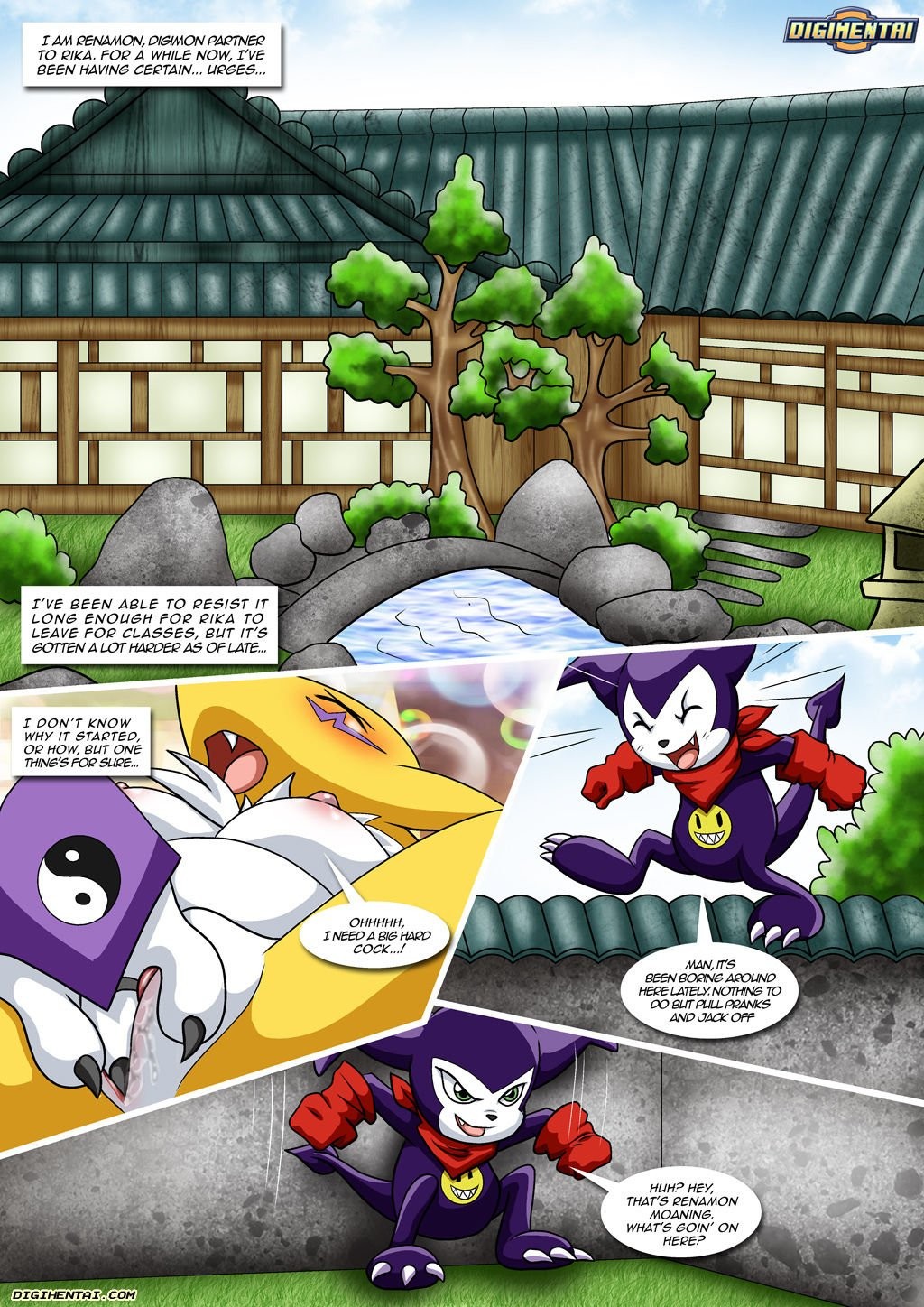 Renamon's First Time porn comic picture 2
