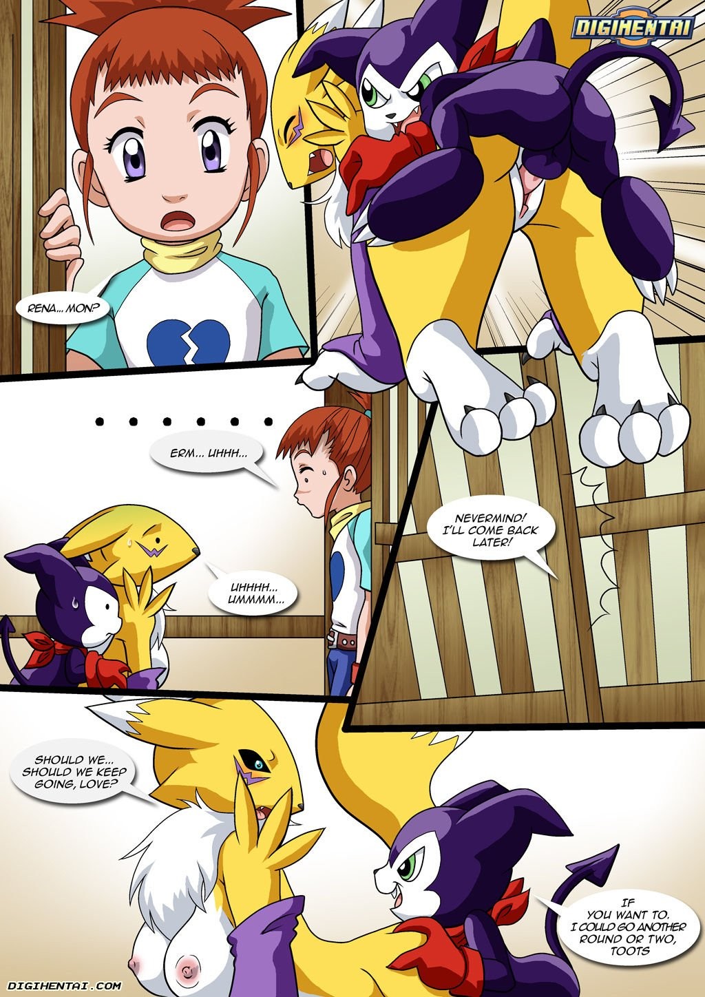 Renamon's First Time porn comic picture 20