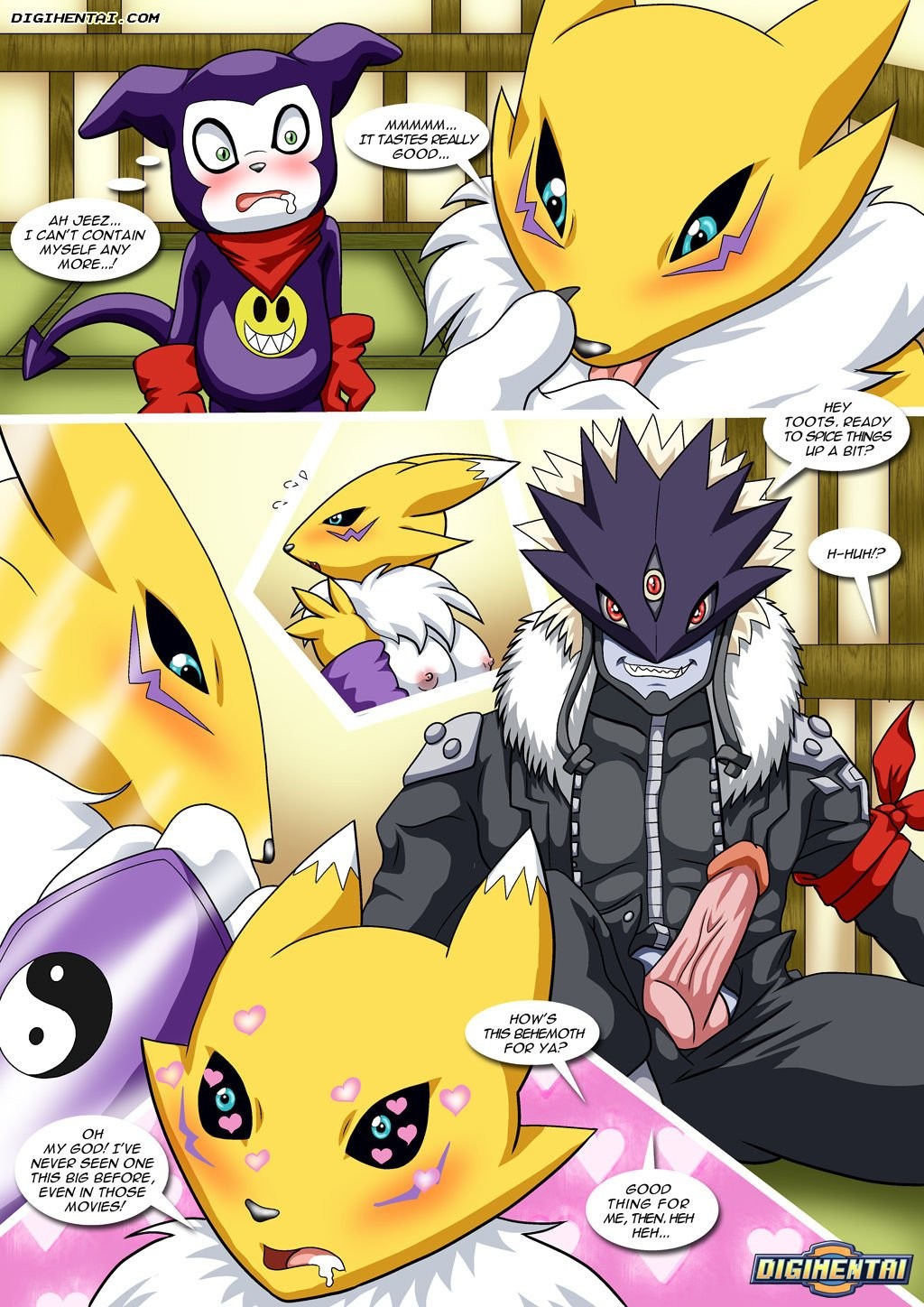 Renamon's First Time porn comic picture 6