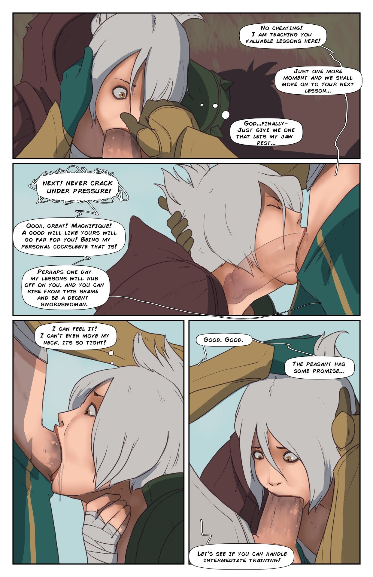 Riven and Fiora porn comic picture 3
