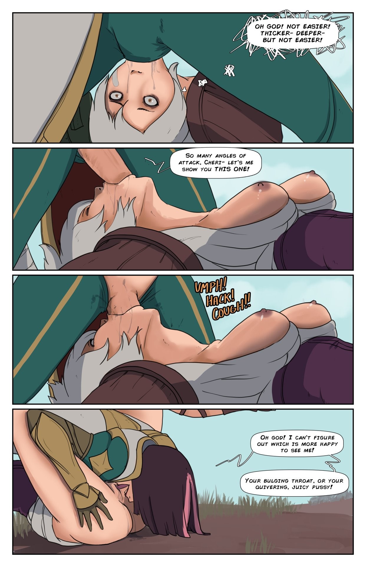 Riven and Fiora porn comic picture 5