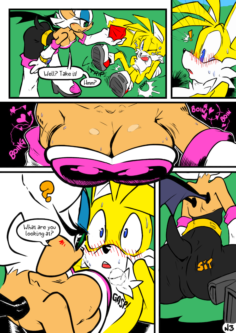 Rouge vs Tails porn comic picture 3