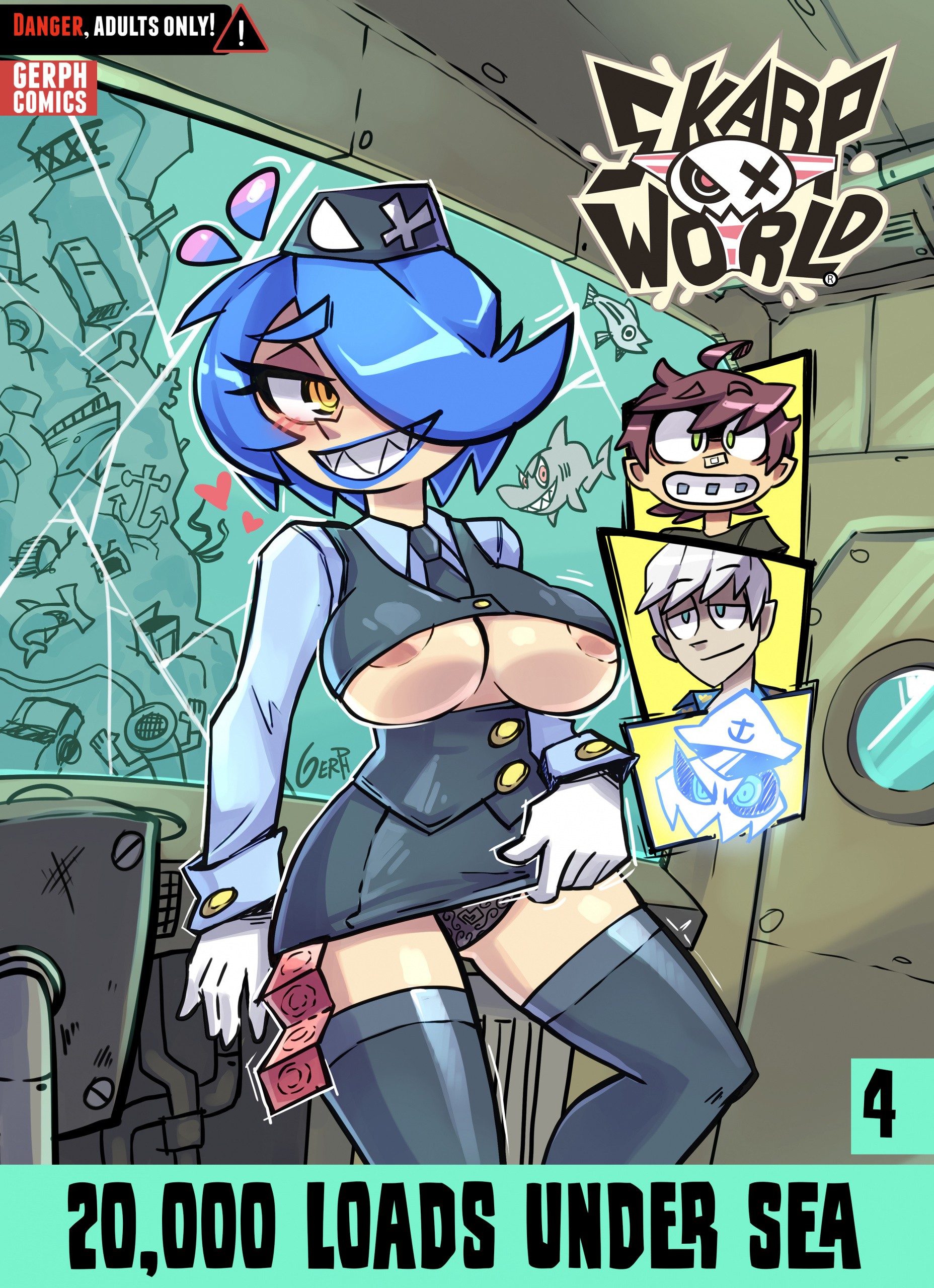 Skarpworld 4: 20,000 Loads Under Sea porn comic picture 1