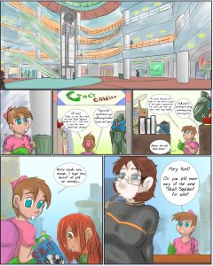Sleepover Surprise porn comic picture 1