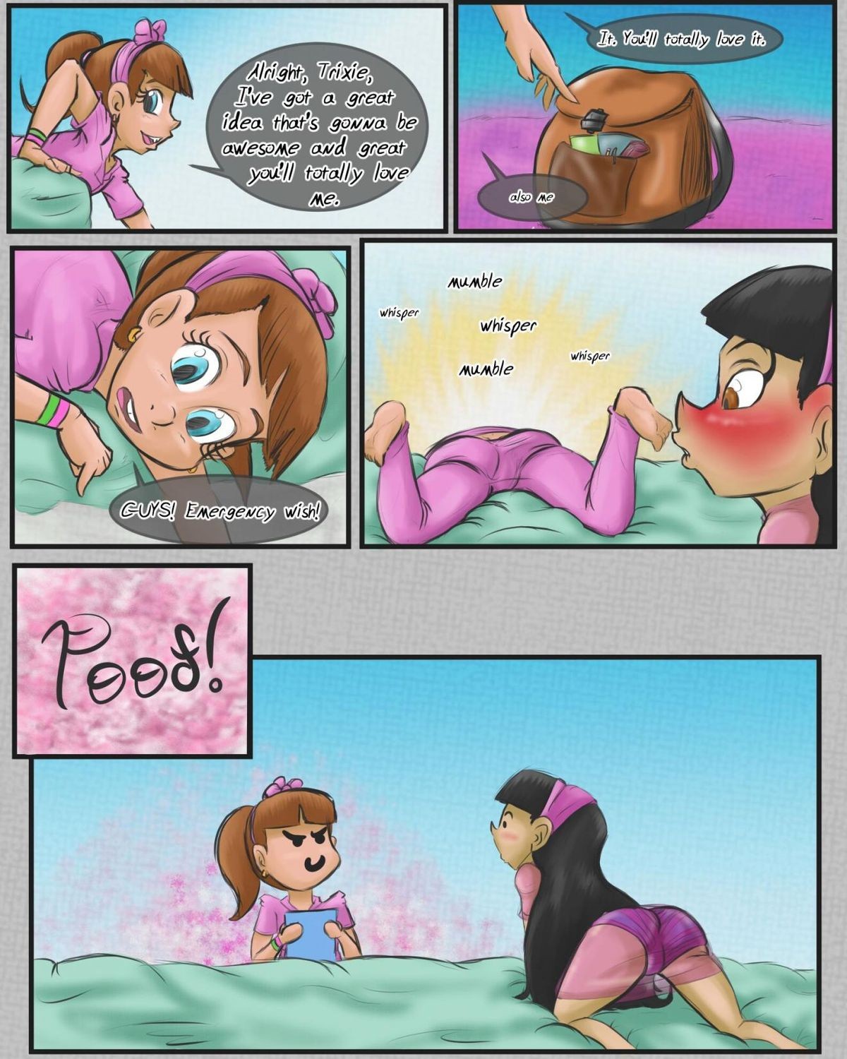 Sleepover Surprise porn comic picture 13