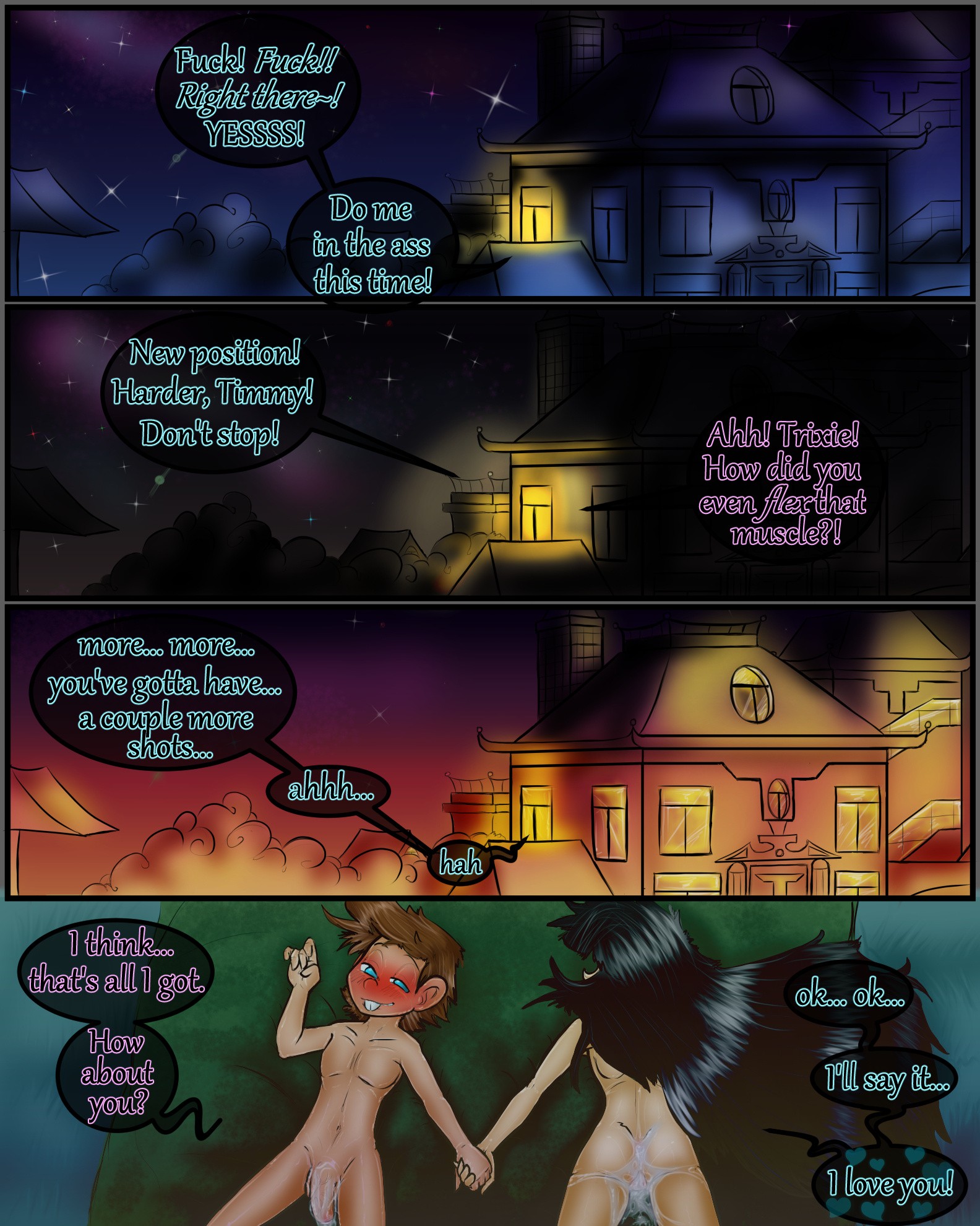 Sleepover Surprise porn comic picture 39