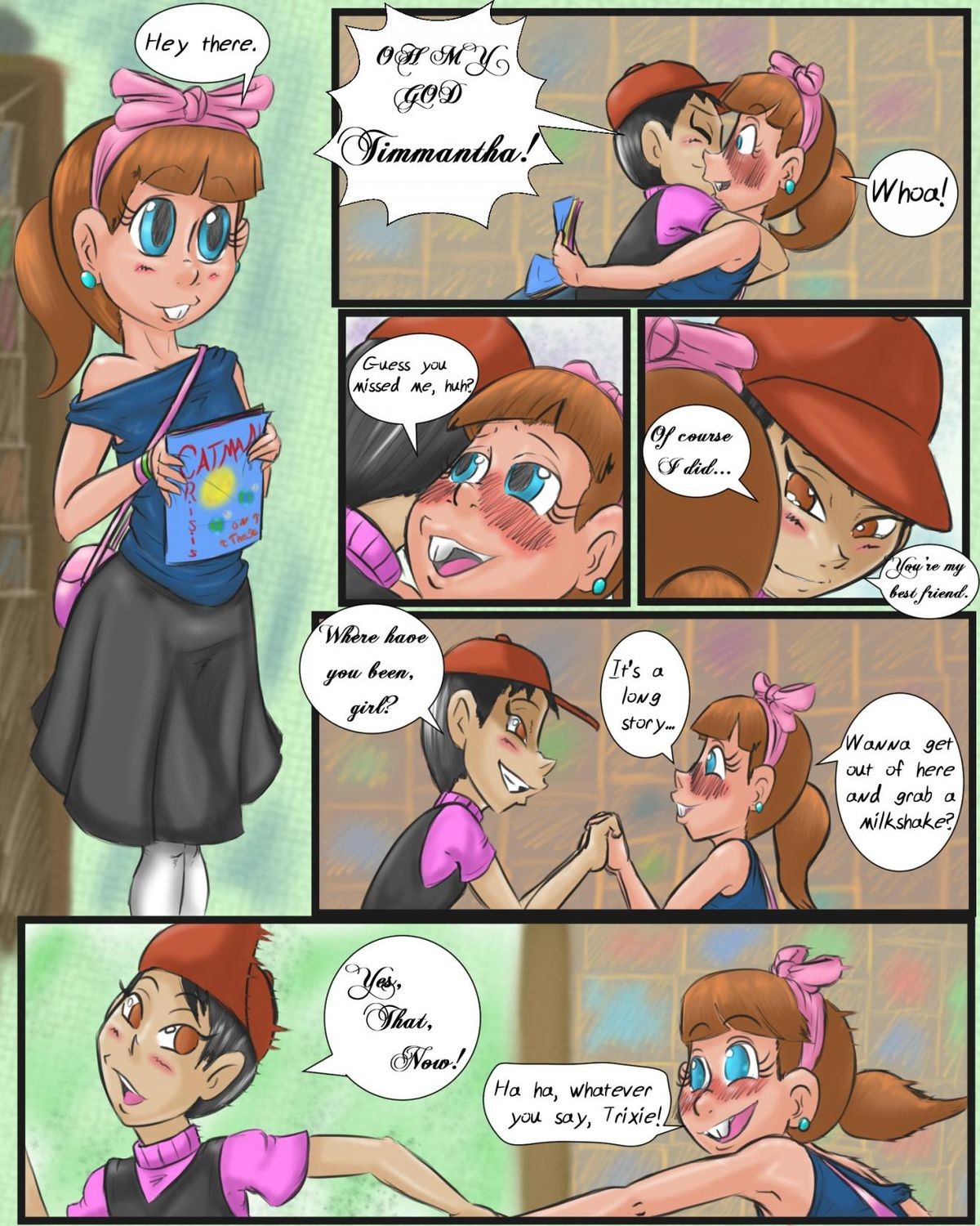 Sleepover Surprise porn comic picture 6