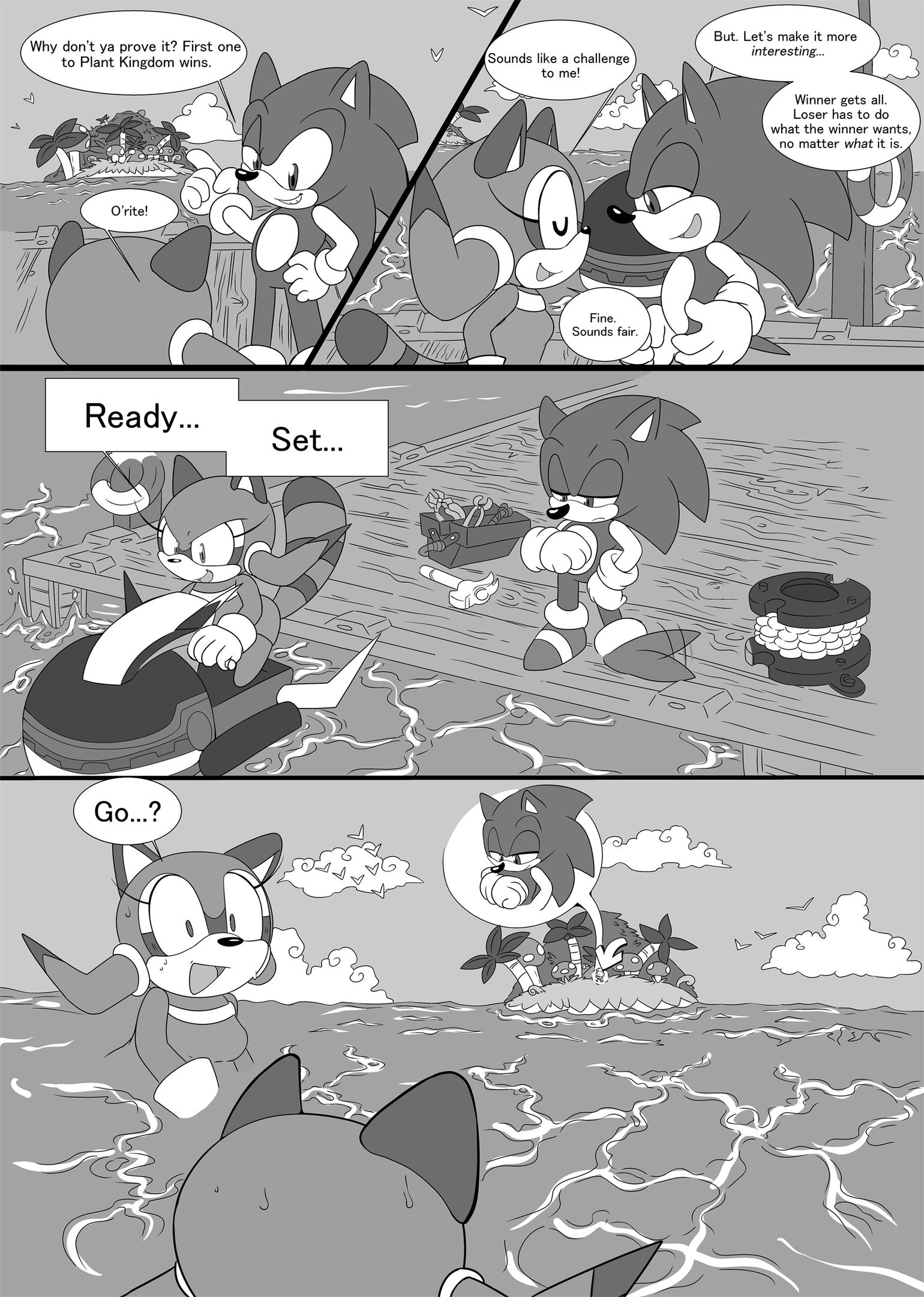 Sonic & Marine New Venture! porn comic picture 3