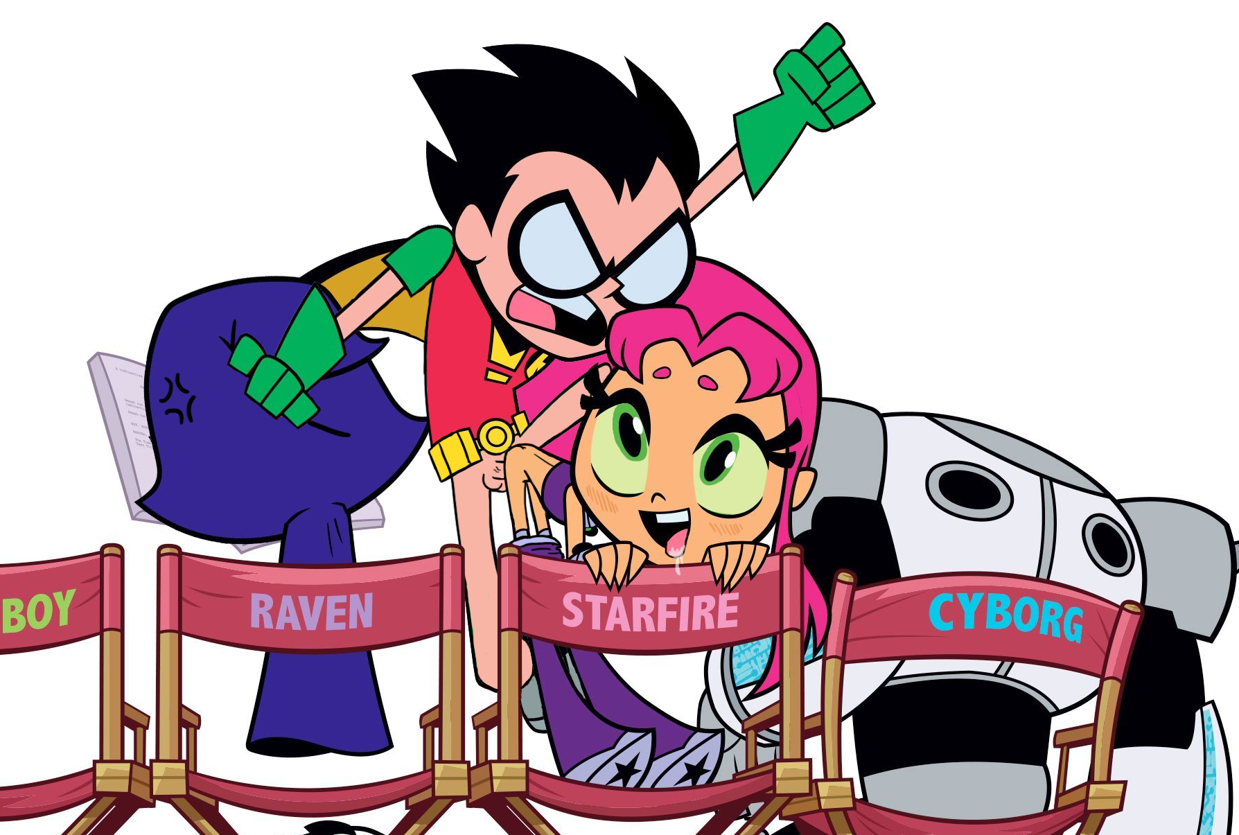 Starfire Go to Hollywood porn comic picture 1