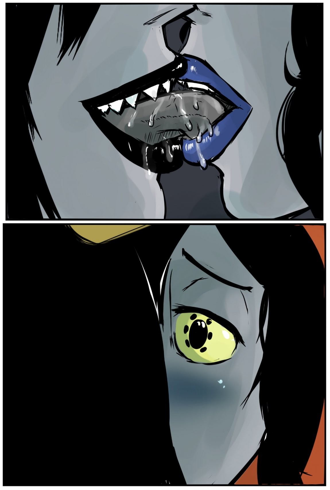 Terezi/Vriska porn comic picture 3