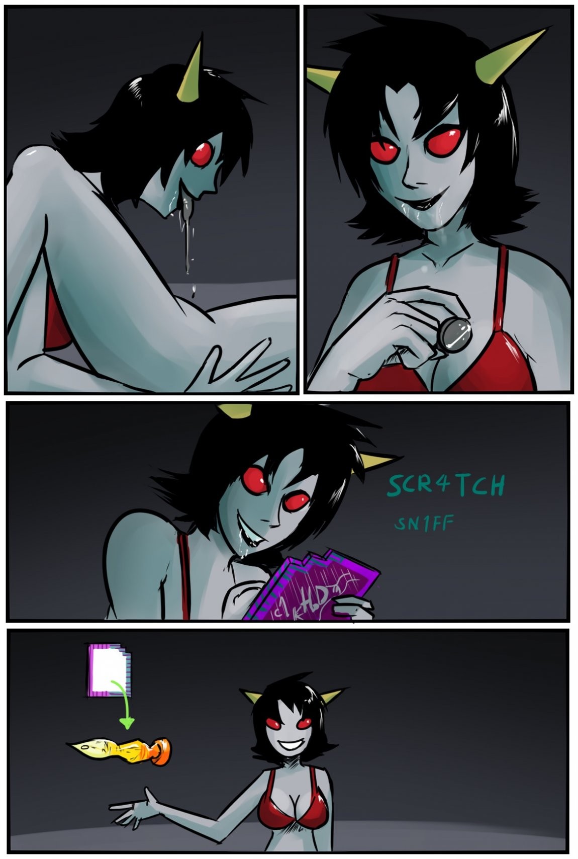 Terezi/Vriska porn comic picture 9