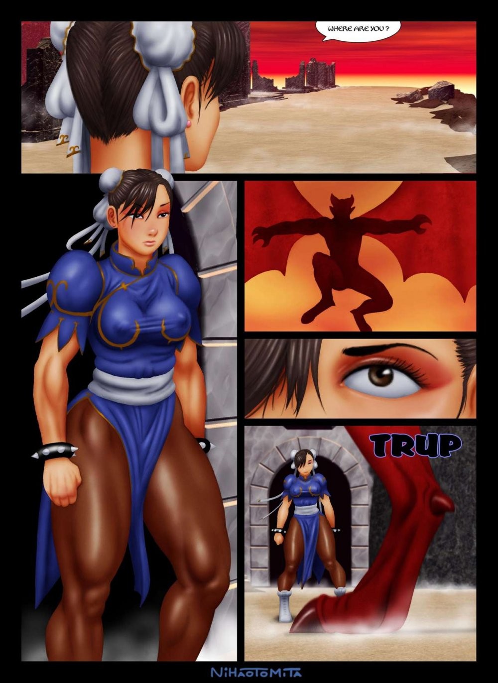 The 5 tests of Chun Li porn comic picture 3