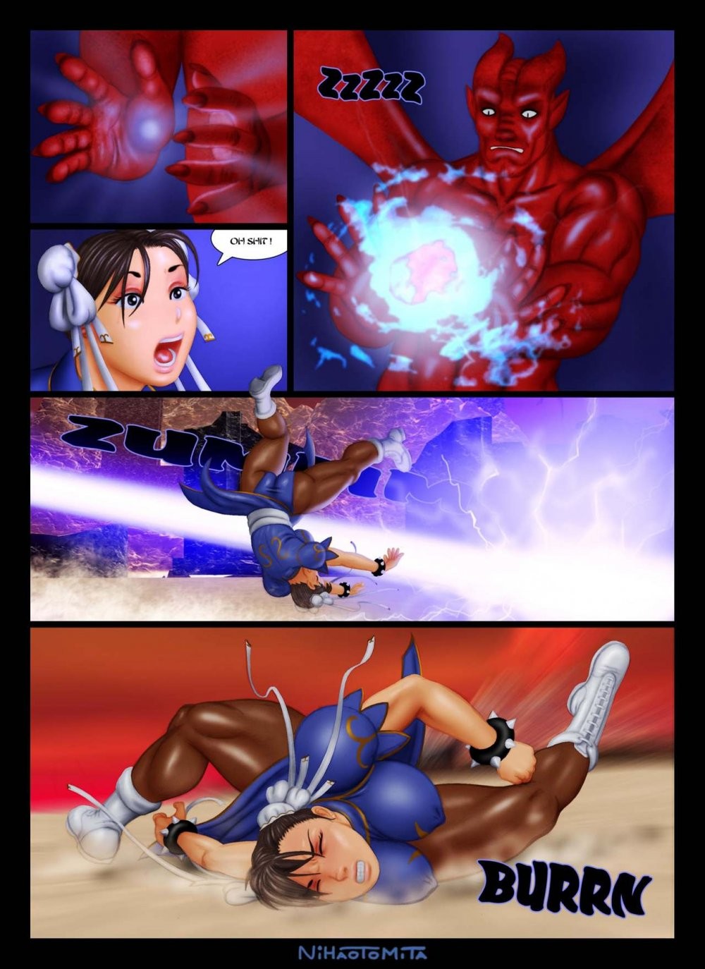 The 5 tests of Chun Li porn comic picture 7