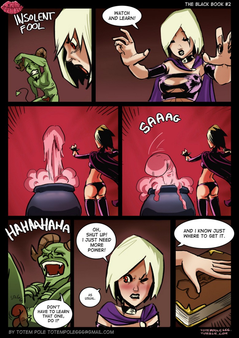 The Cummoner The Black Book porn comic picture 3