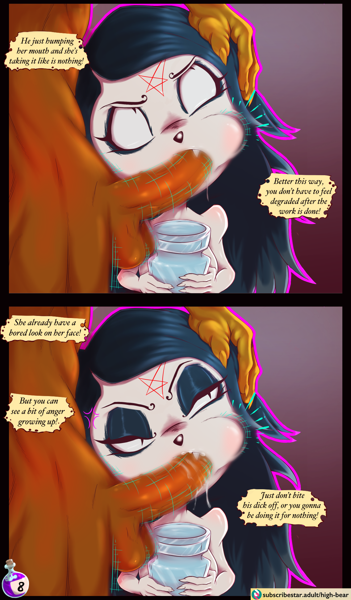 The Empty Jar And The Hardworking Witch porn comic picture 8