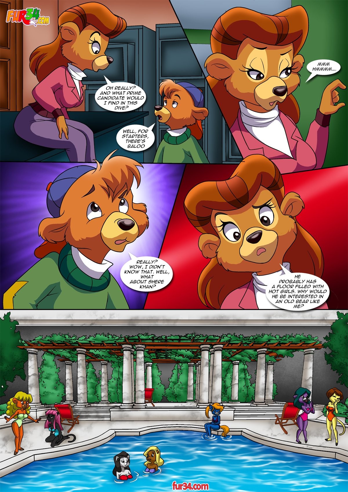 The lady and the cub porn comic picture 6