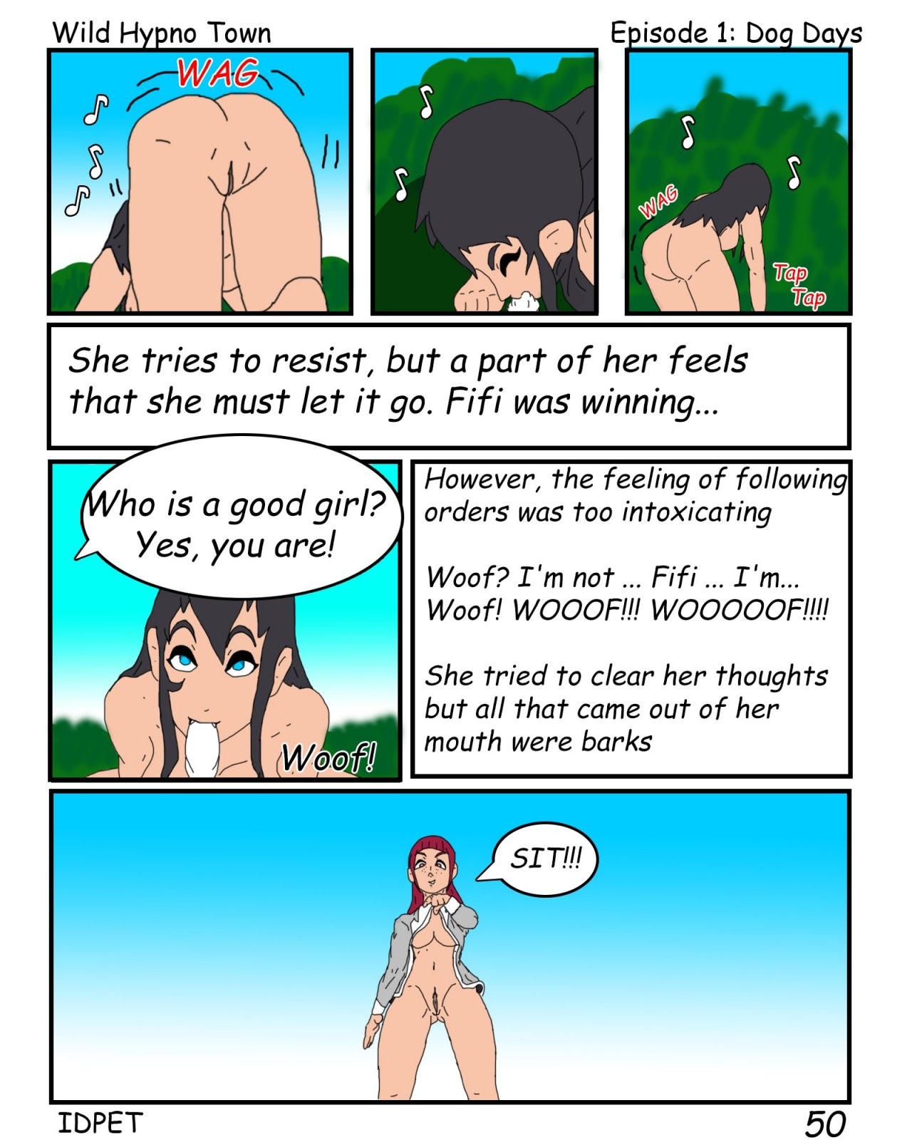 Wild Hypno Town porn comic picture 52