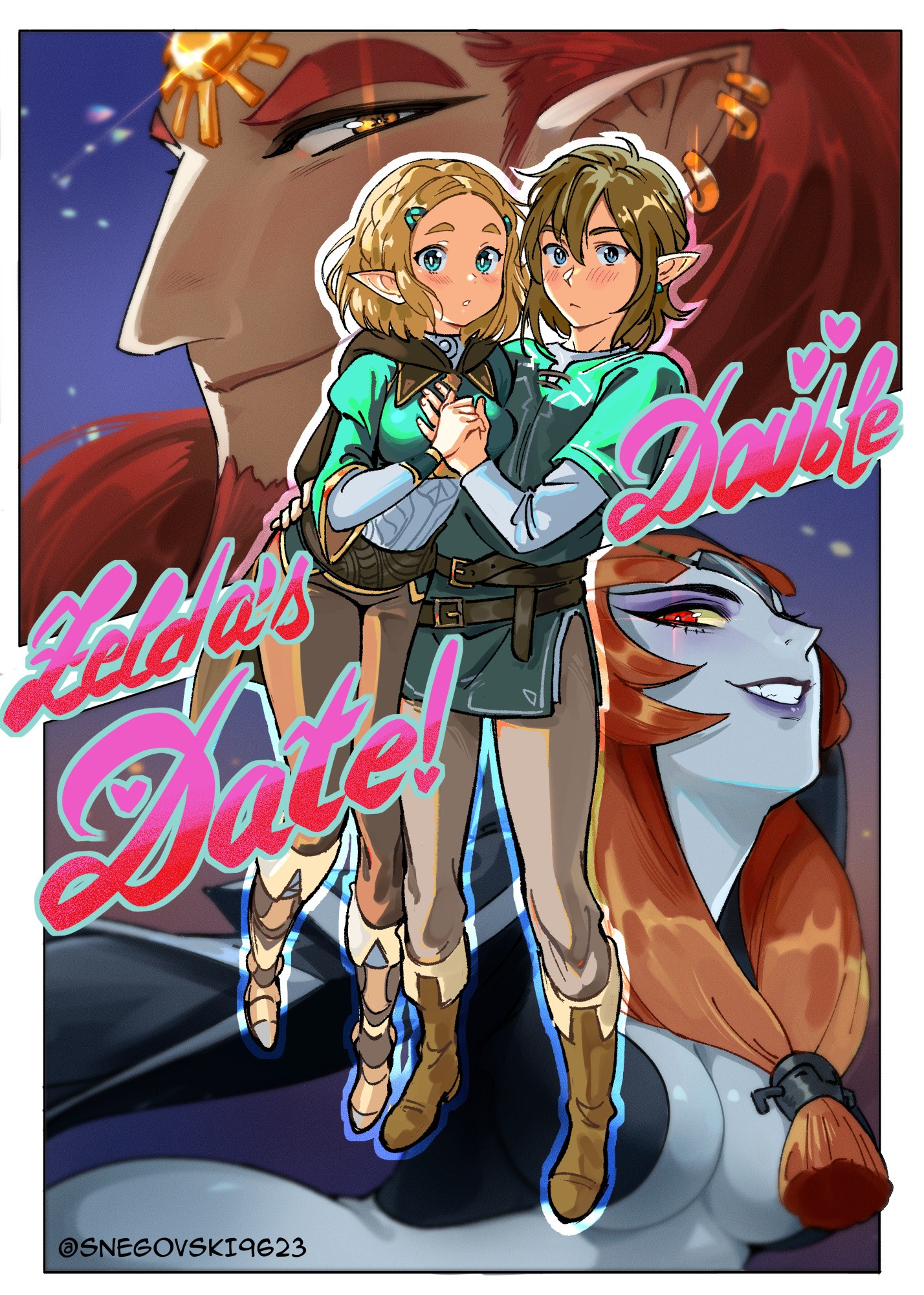 Zelda's Double Date porn comic picture 1