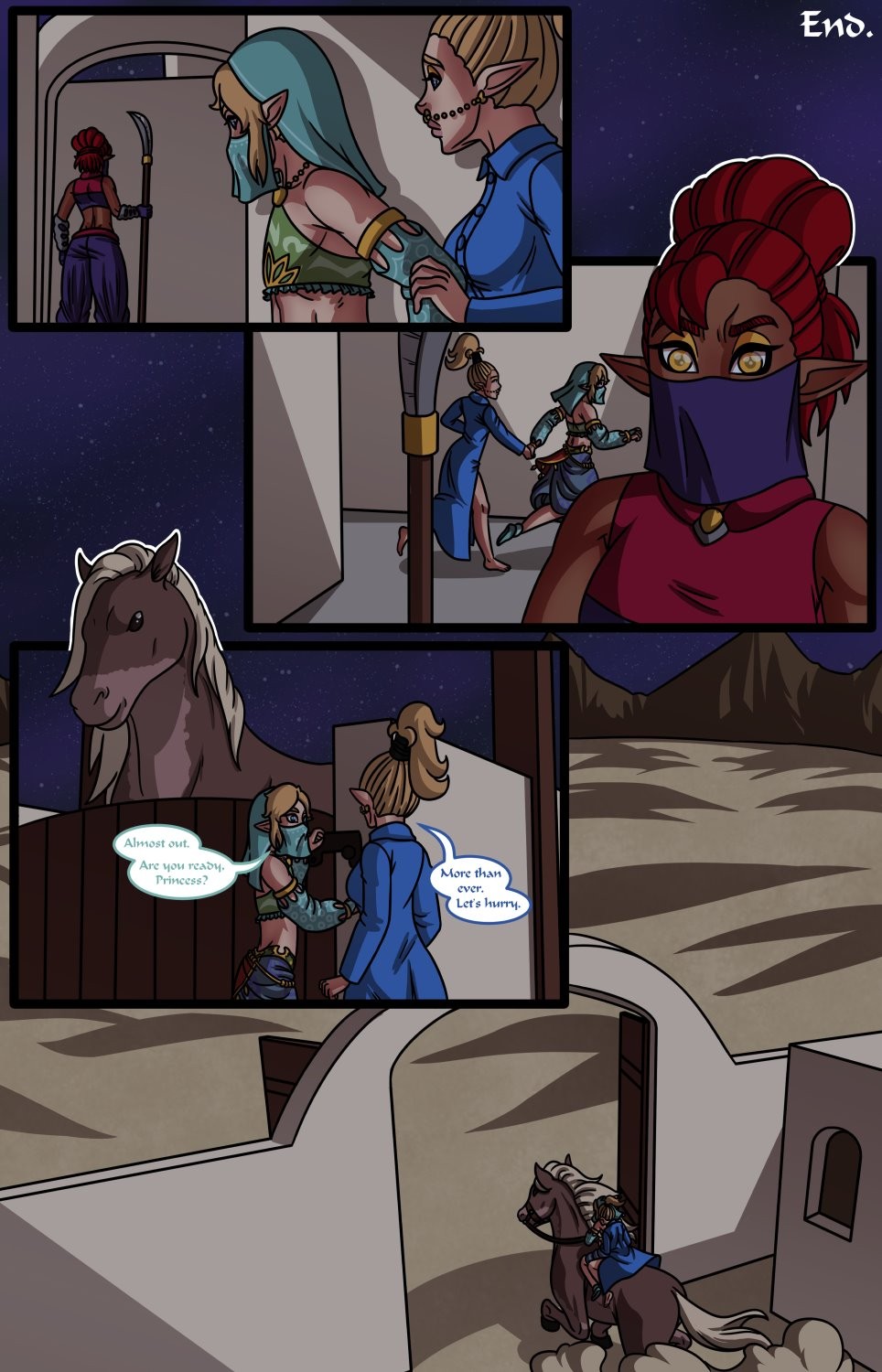Zelda's Rescue porn comic picture 8