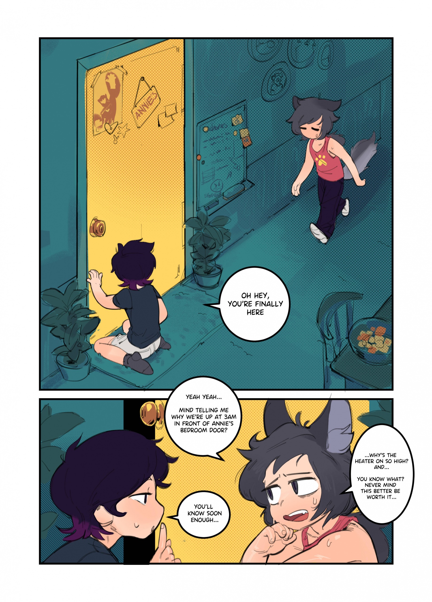 Annie's Super Duper X2 Sleep-Over porn comic picture 2