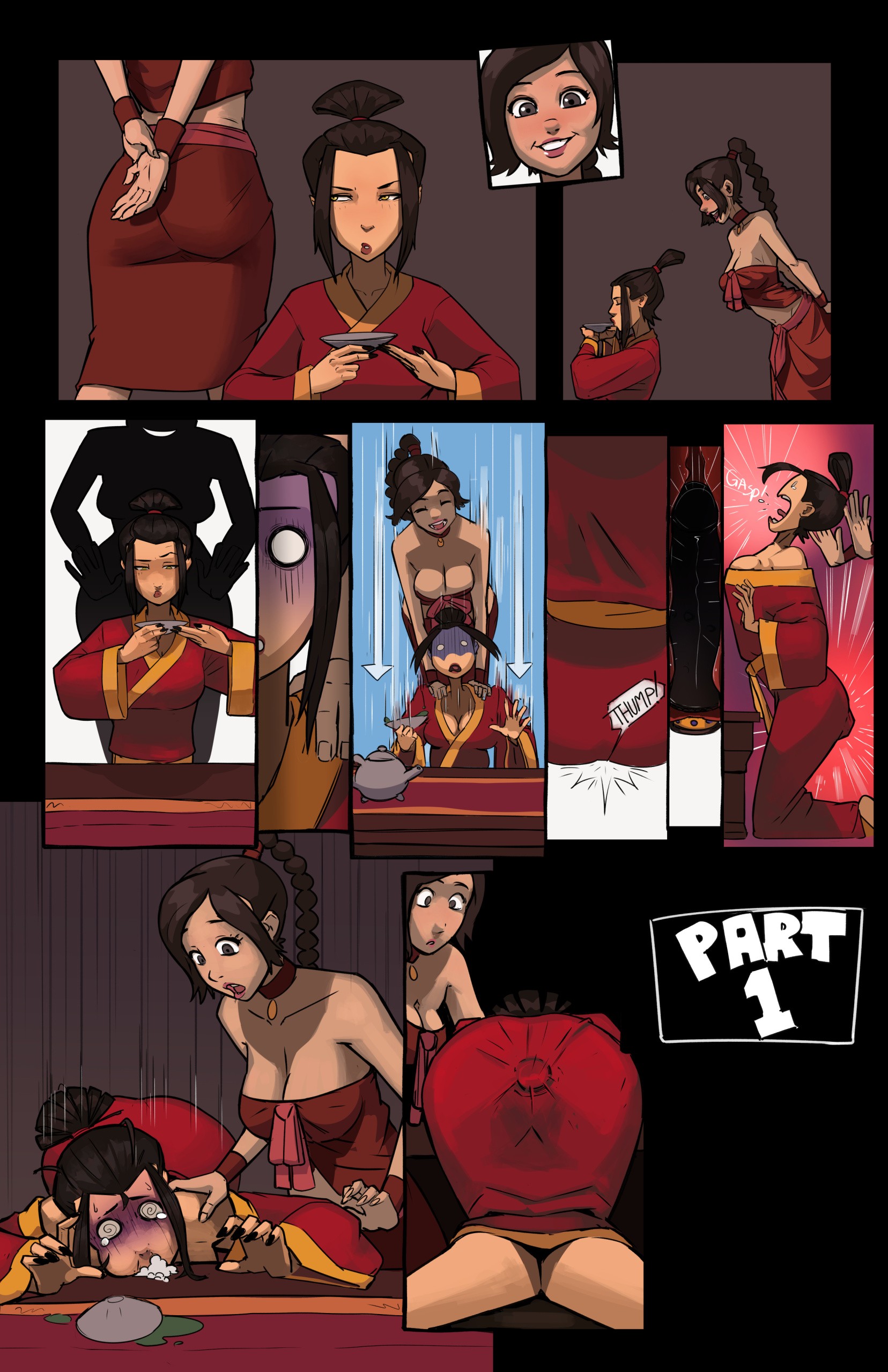 Azula and Dildo porn comic picture 9