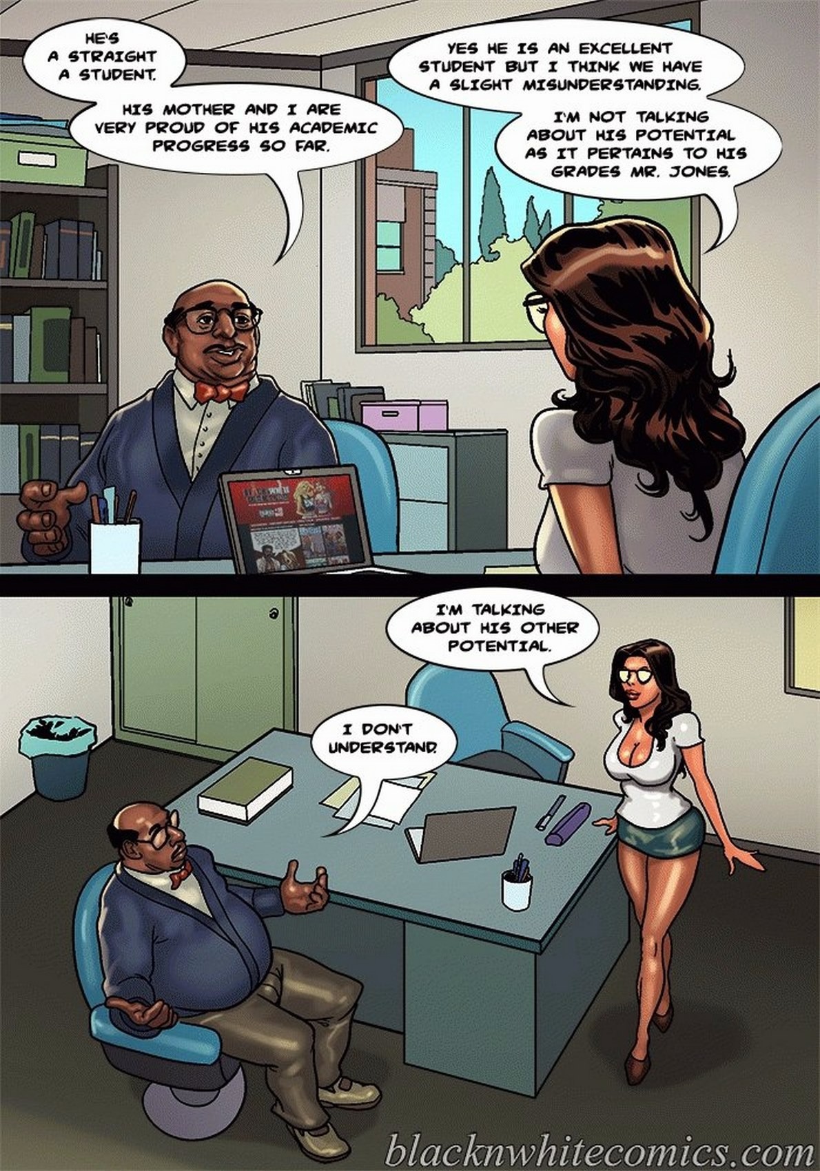Detention 2 - Parent Teacher Conference porn comic picture 7
