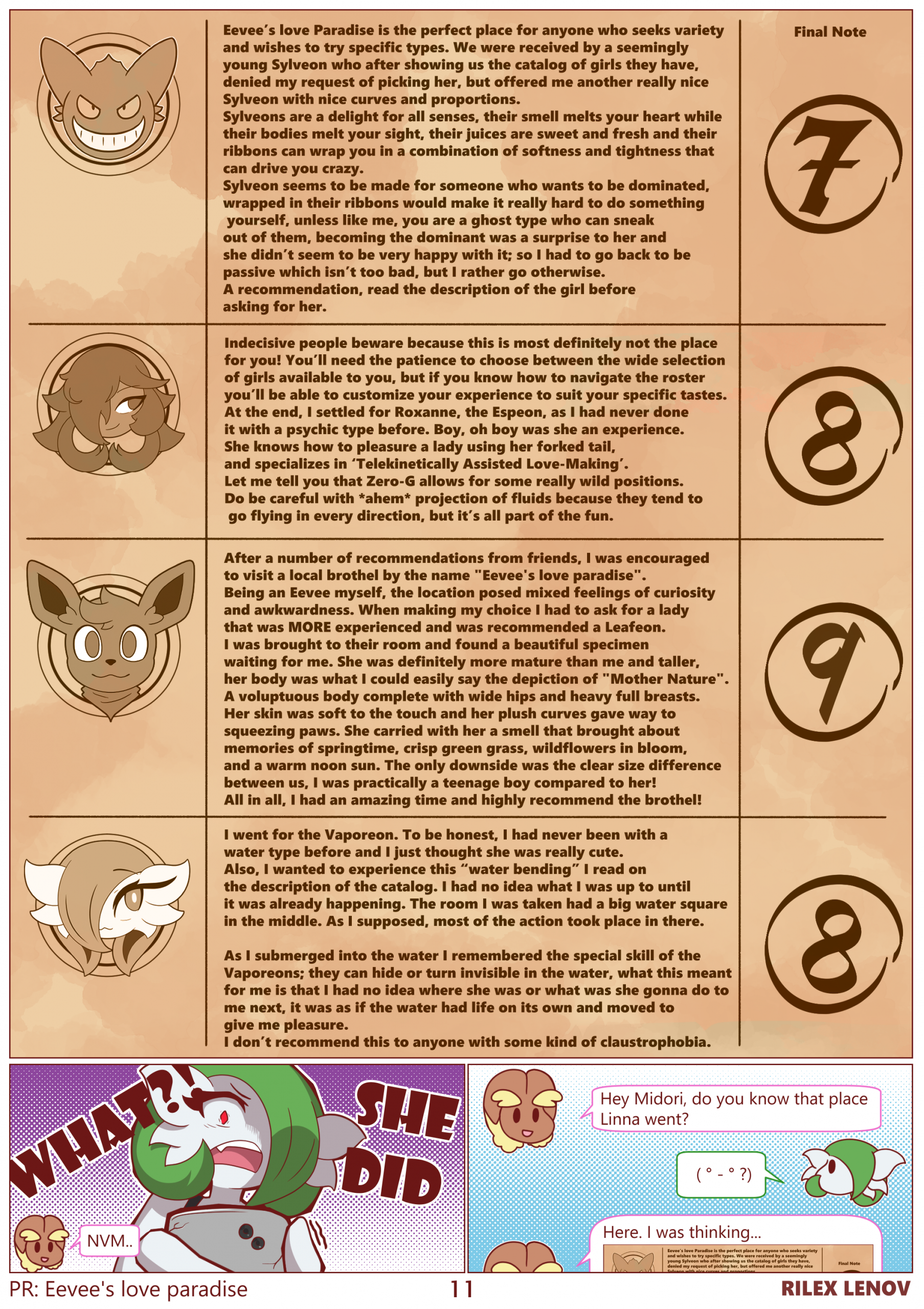 Eevee's love paradise porn comic picture 12