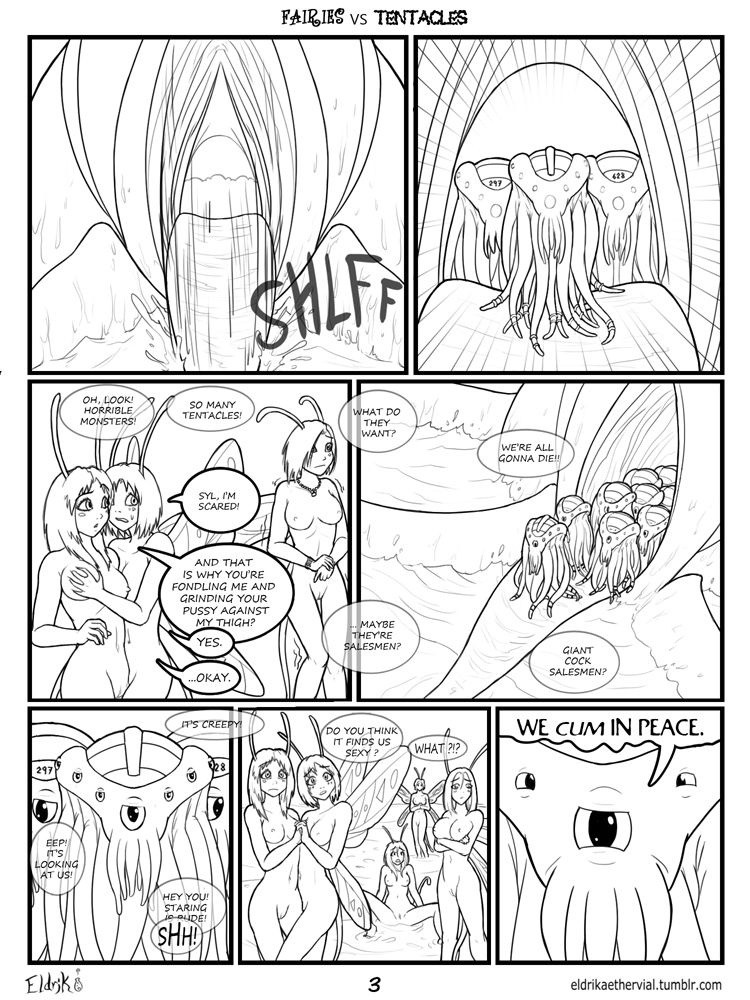 Fairies vs Tentacles Ch. 1-5 porn comic picture 4